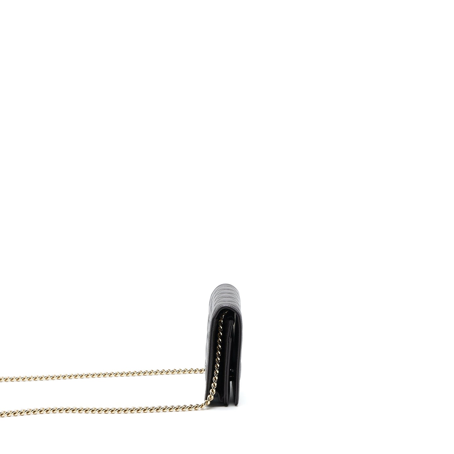 Chanel Boy Wallet On Chain Grained Calfskin Brown LGHW (Microchip)