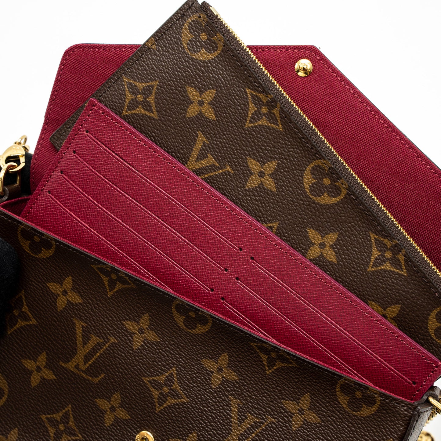 Louis Vuitton Felicie Pochette Monogram Canvas GHW