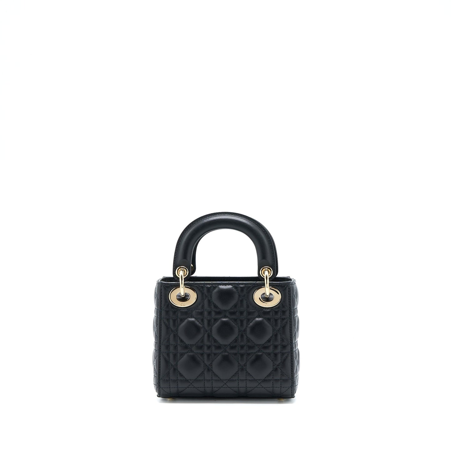 Luxury Dior Lady Luxury Dior Mini Lambskin Black LGHW