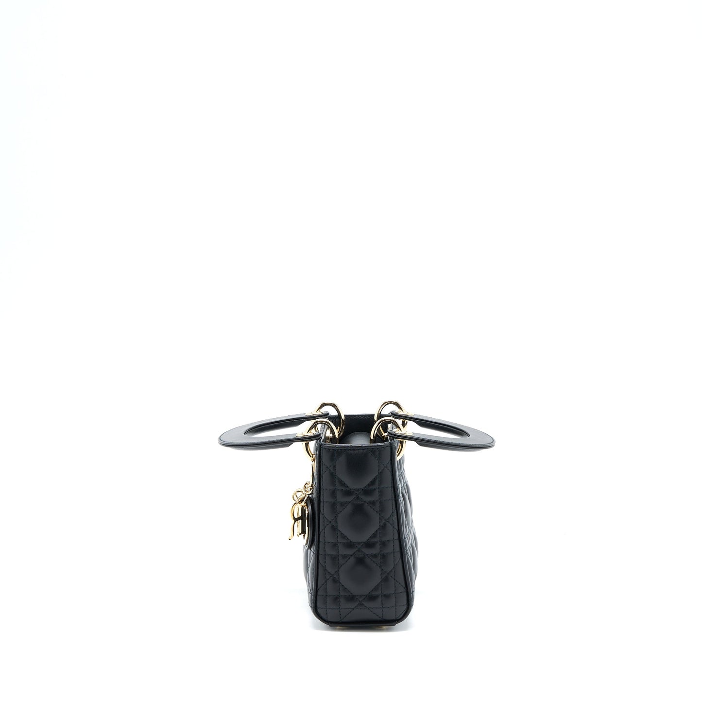 Luxury Dior Lady Luxury Dior Mini Lambskin Black LGHW