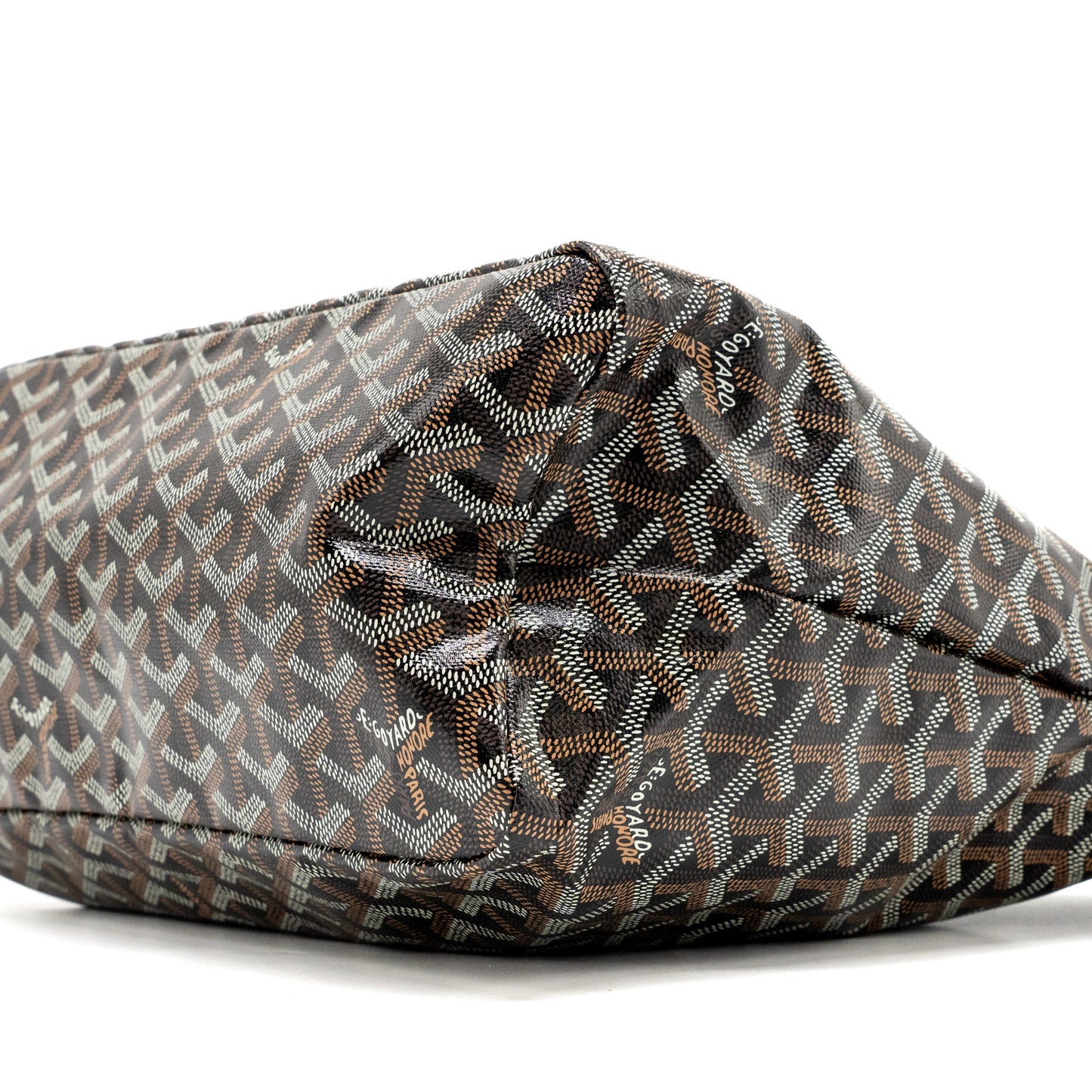 Goyard Boheme Hobo Bag Goyardline canvas / calfskin black SHW