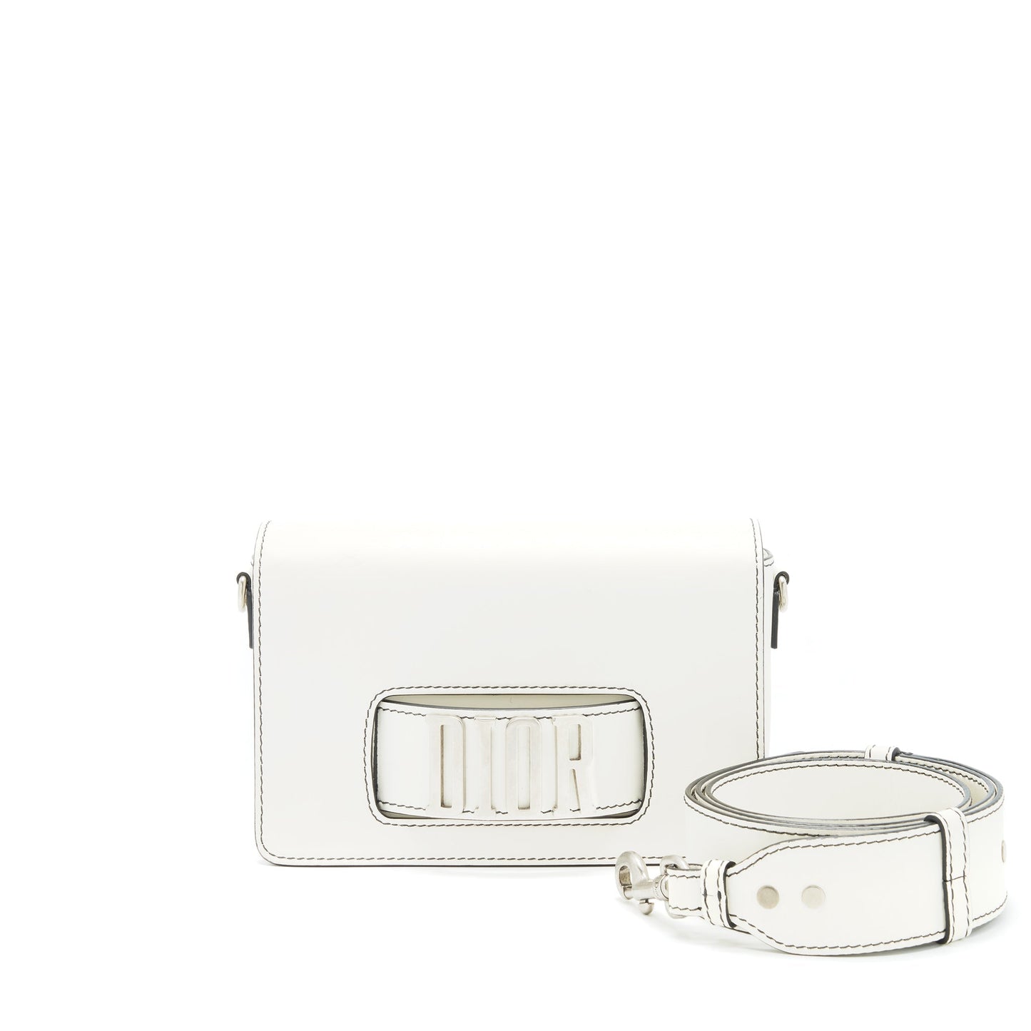 Luxury Dior Evolution Bag White GHW