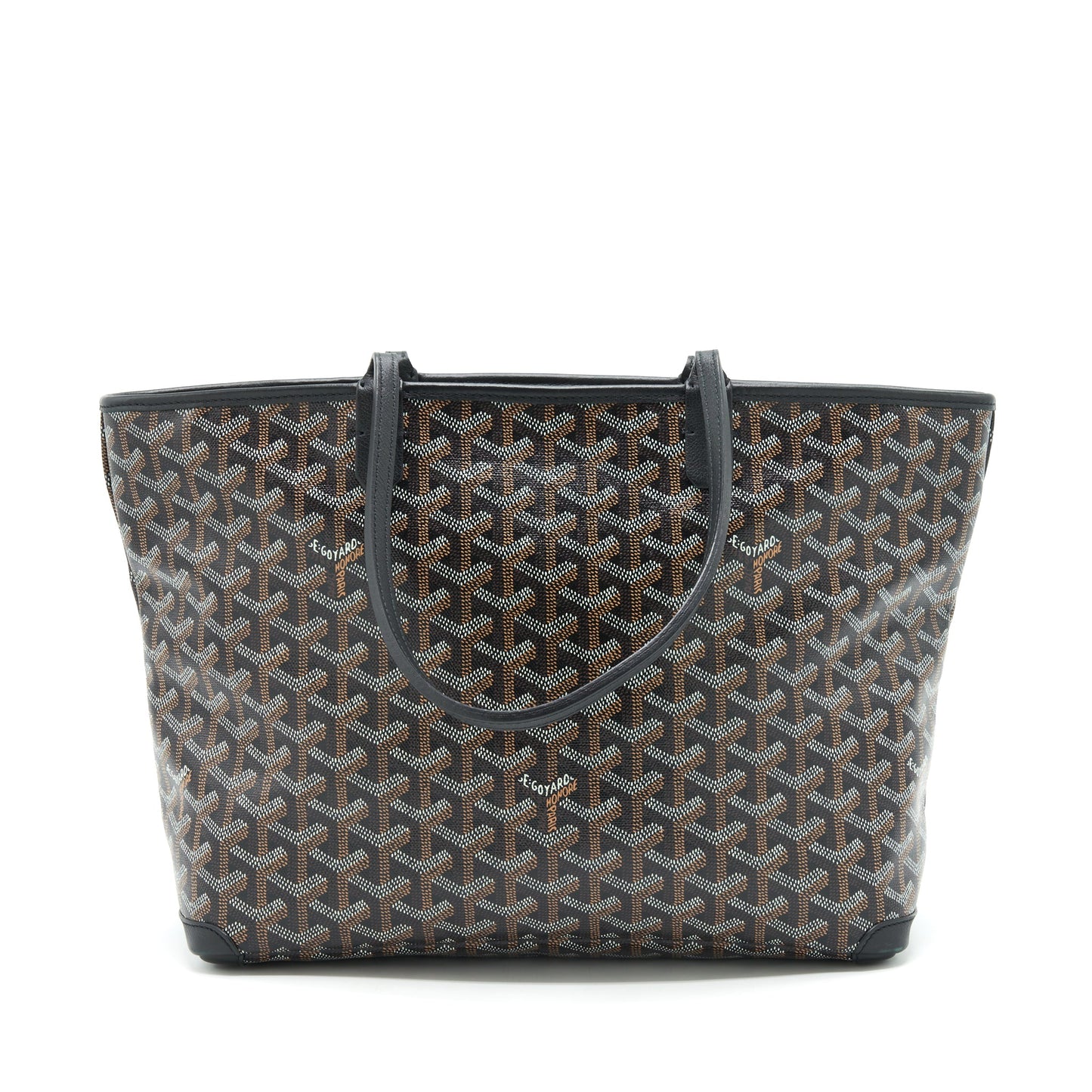 Goyard Black/Violet Goyardine Coated Canvas Tote Bag