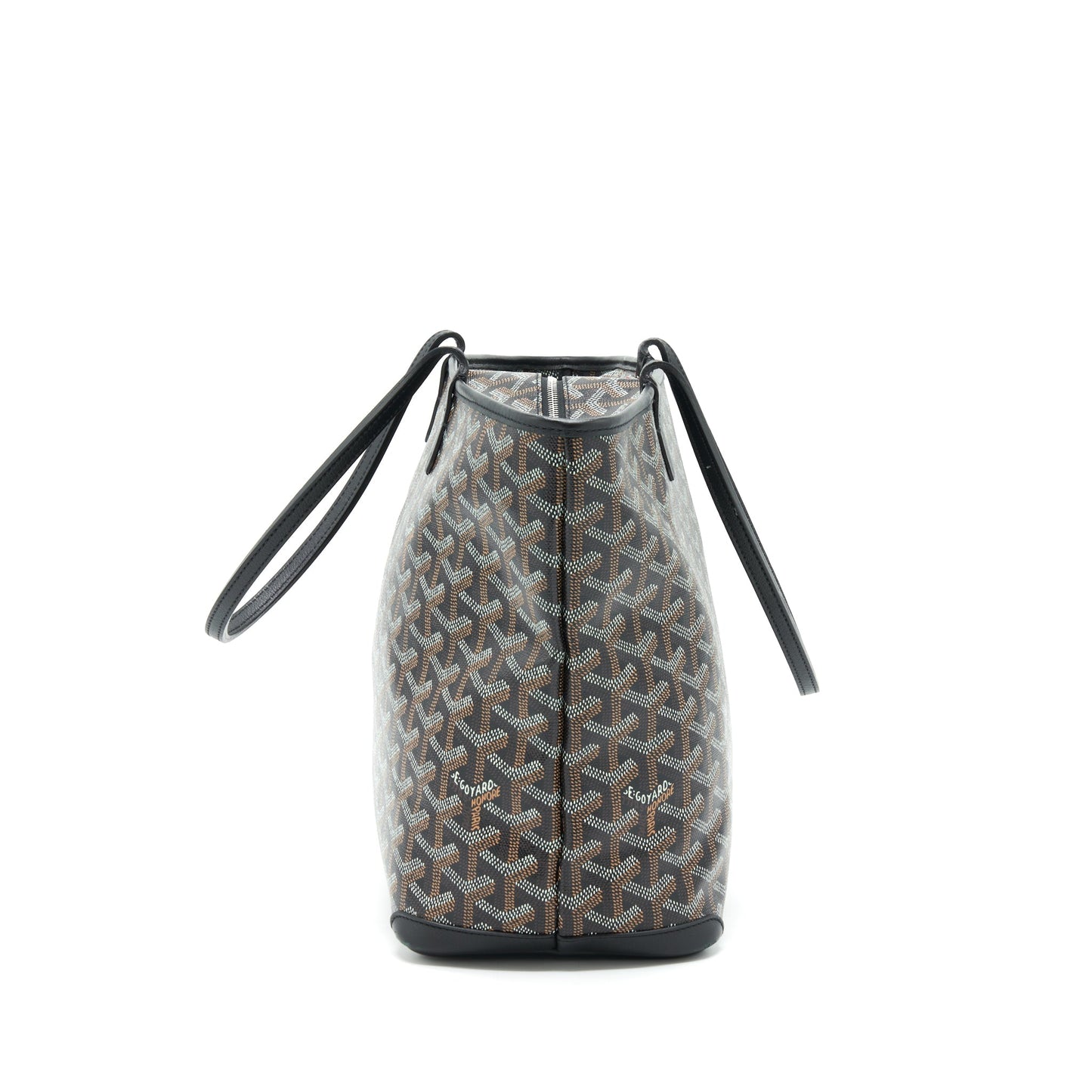 Goyard Black/Violet Goyardine Coated Canvas Tote Bag