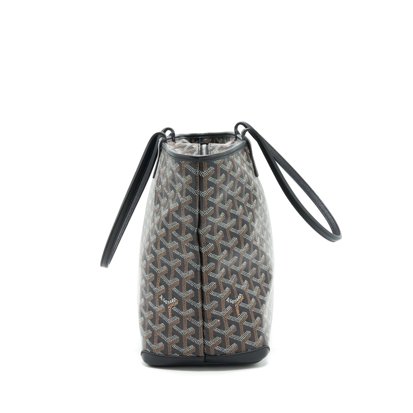 Goyard Black/Violet Goyardine Coated Canvas Tote Bag