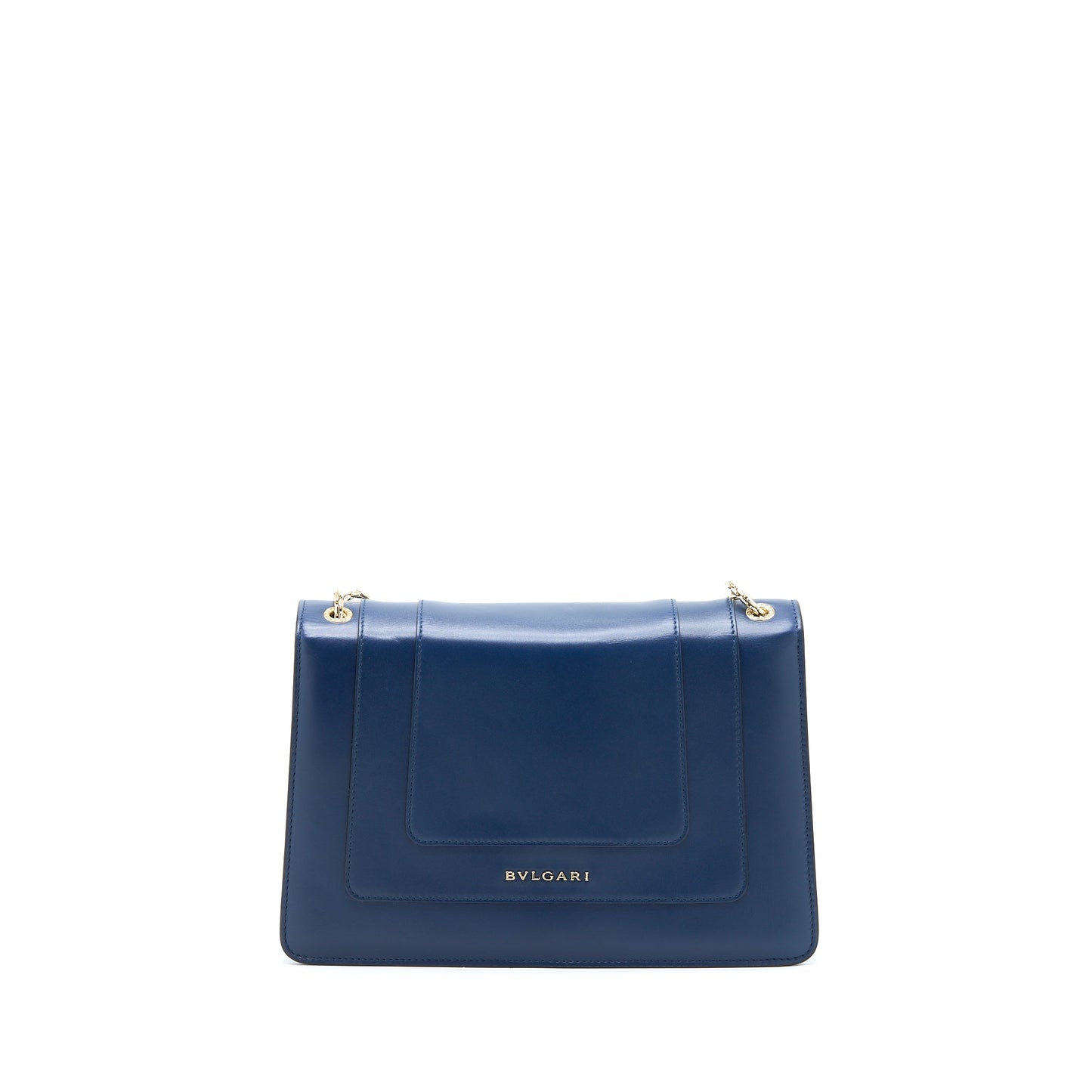 Bvlgari Serpenti Forever Shoulder Bag Calfskin Dark Blue LGHW