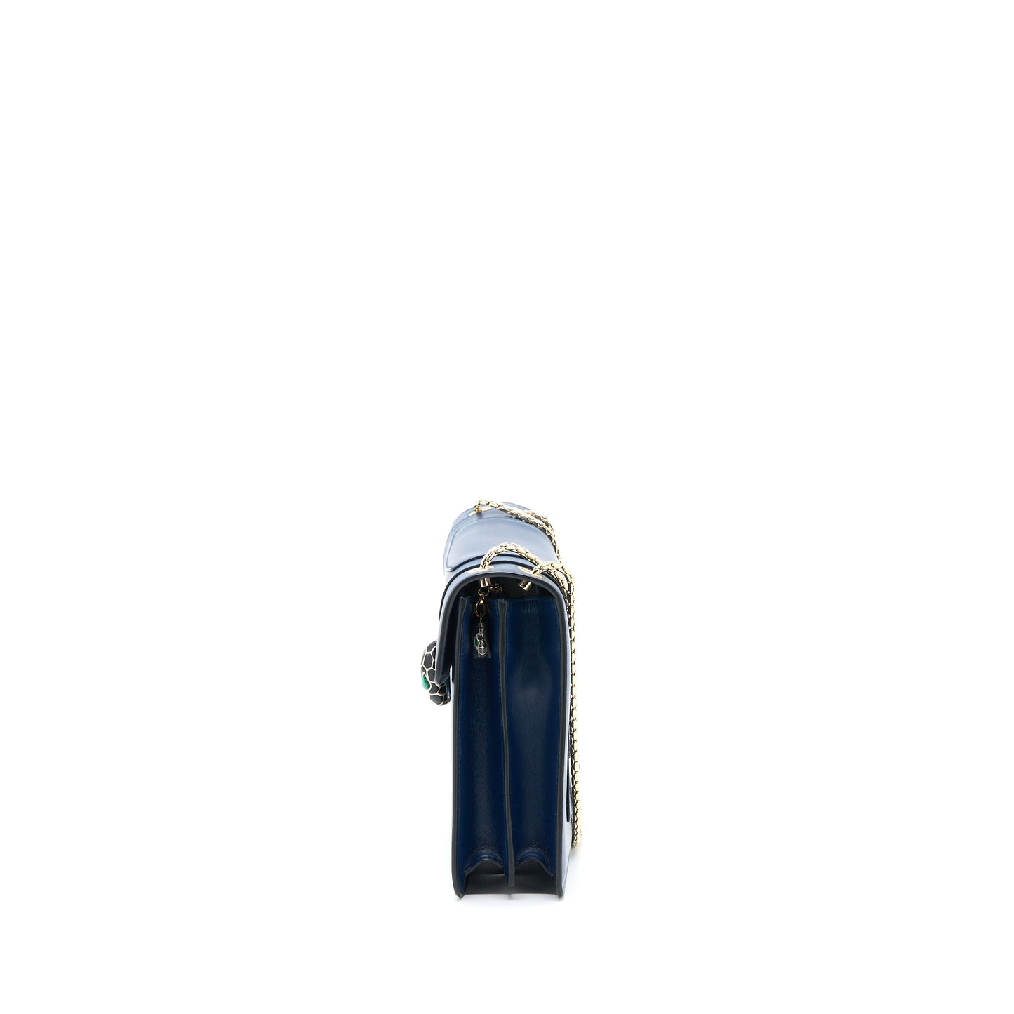 Bvlgari Serpenti Forever Shoulder Bag Calfskin Dark Blue LGHW