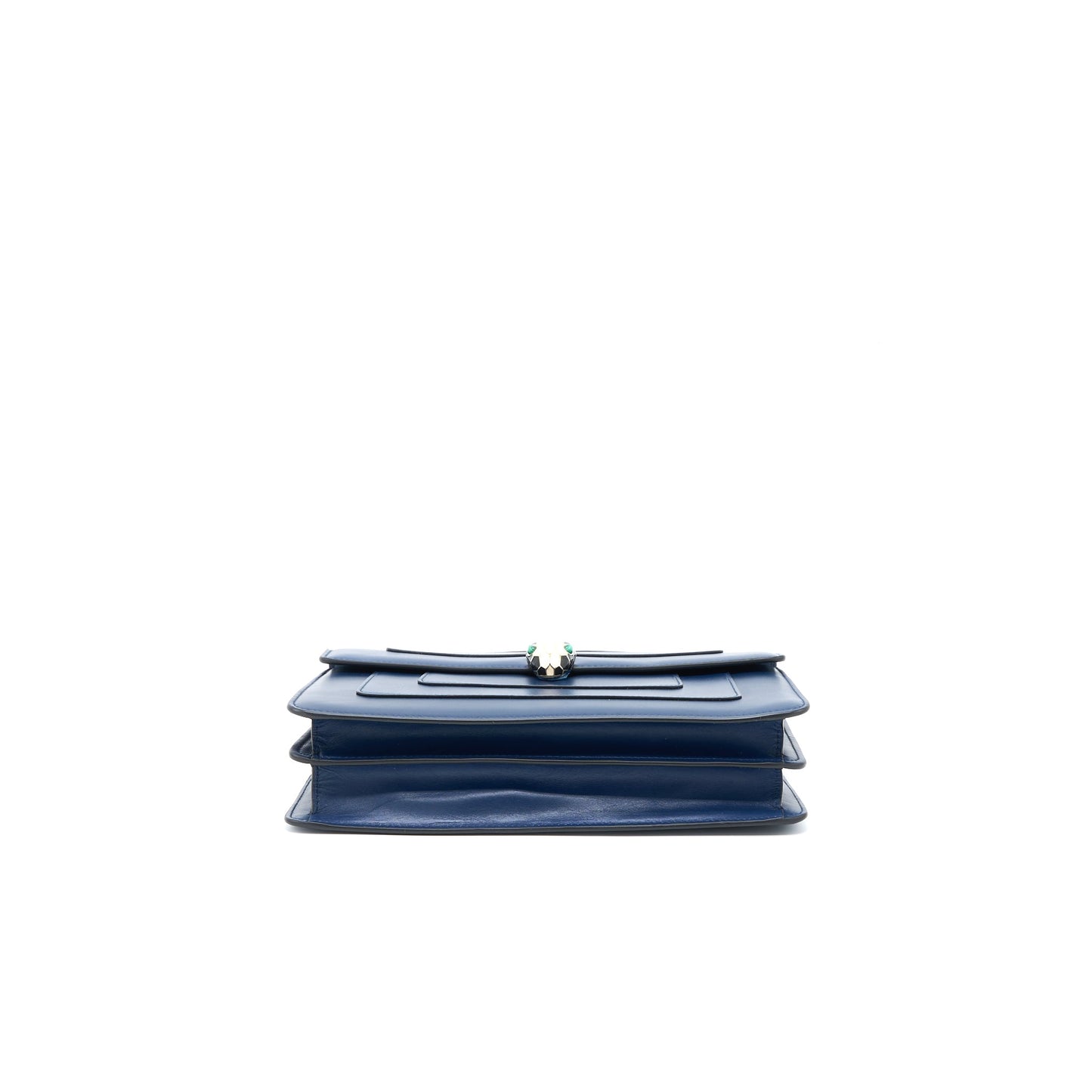 Bvlgari Serpenti Forever Shoulder Bag Calfskin Dark Blue LGHW