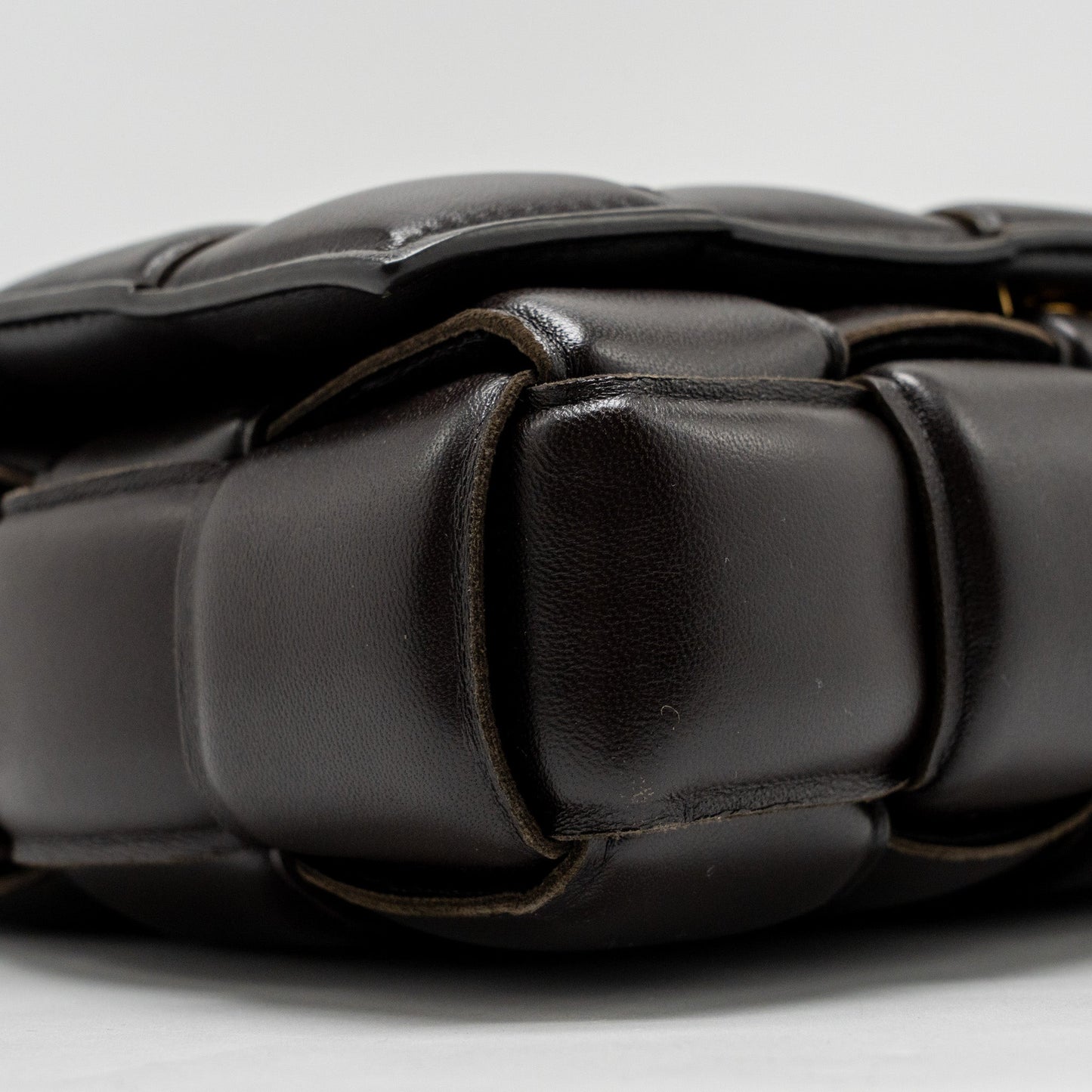 Bottega Veneta Padded Cassette Lambskin Brown GHW