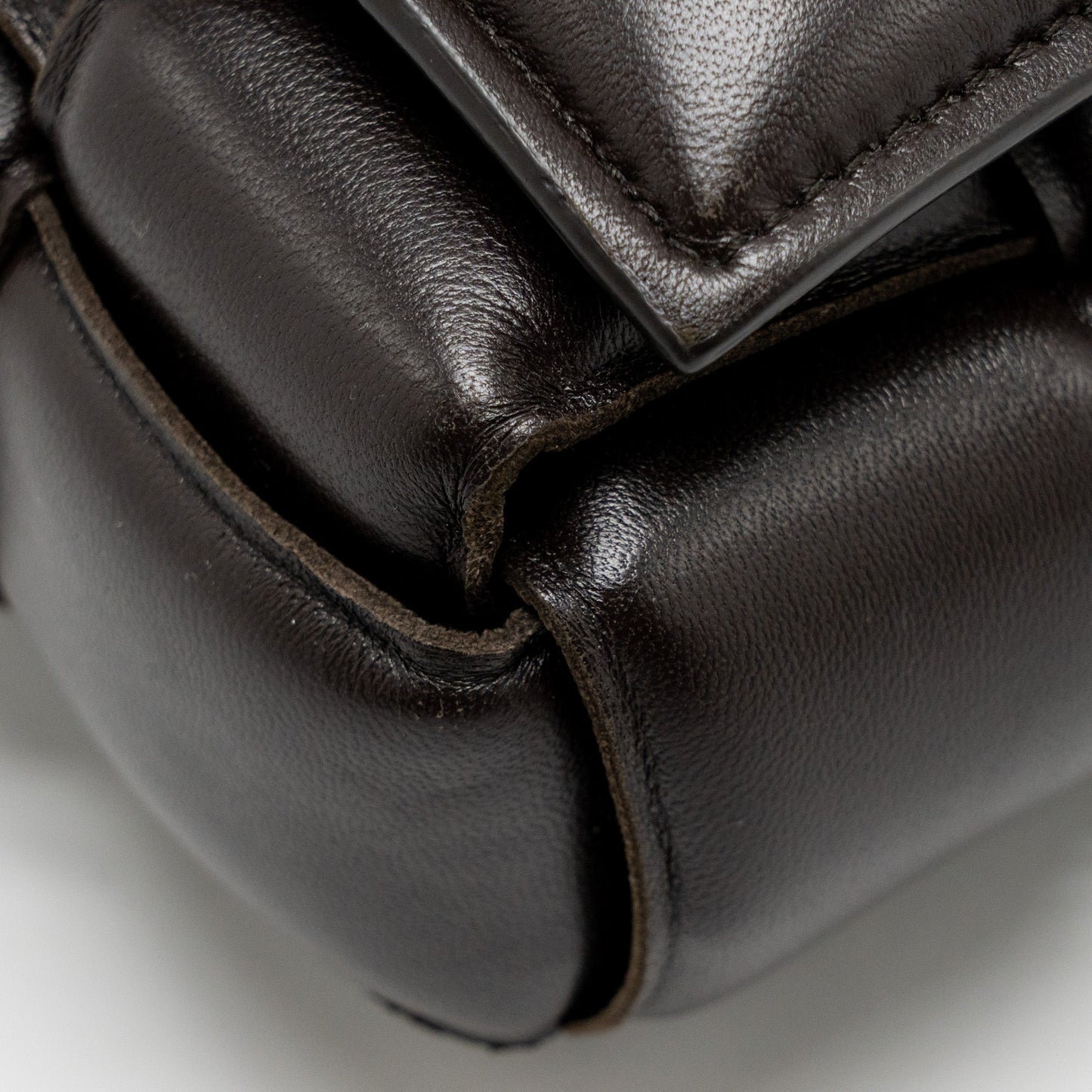 Bottega Veneta Padded Cassette Lambskin Brown GHW