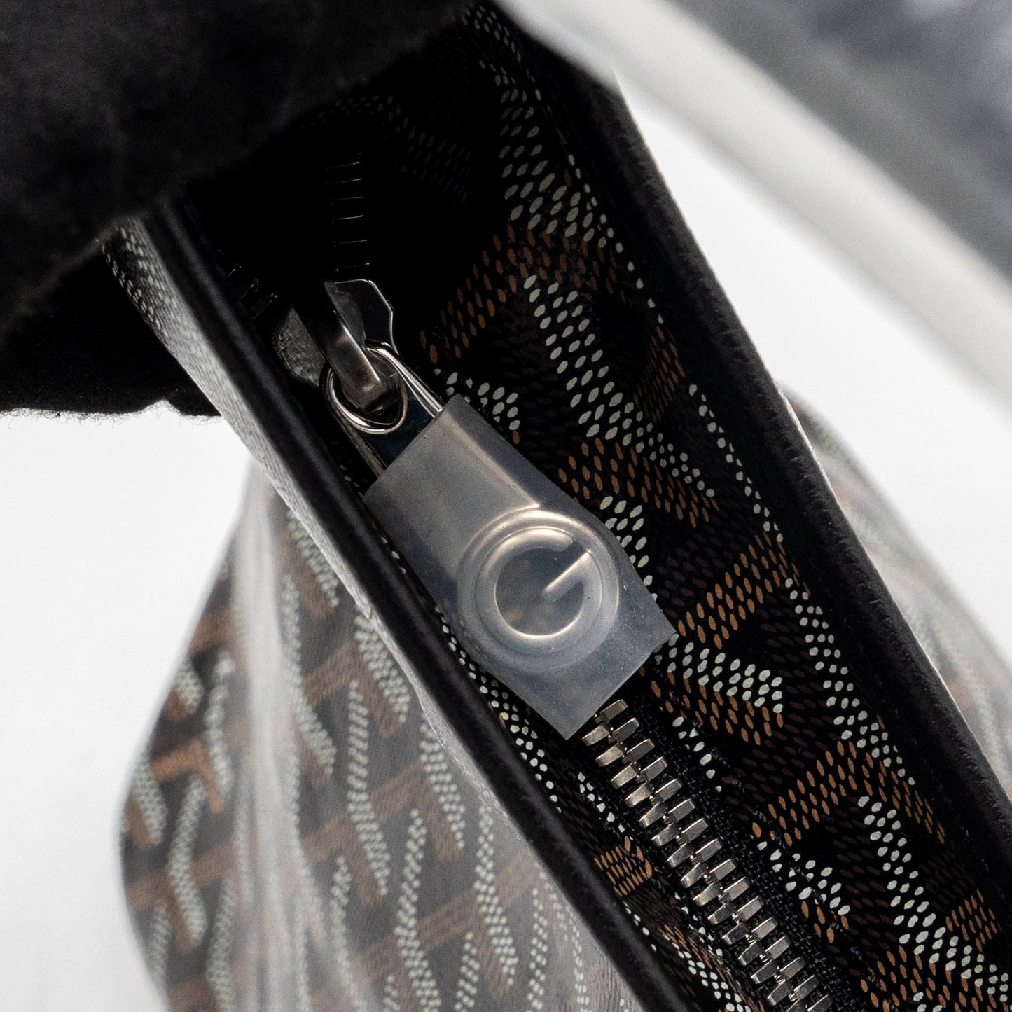 Goyard Boheme Hobo Bag Goyardline canvas / calfskin black SHW