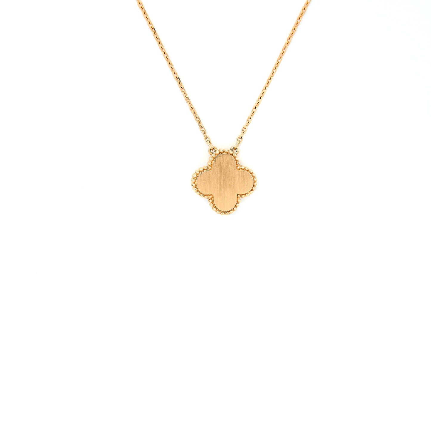 Van Cleef & Arpels 2021 Holiday Limited Pendant Pink Onyx/ 18K Rose Gold
