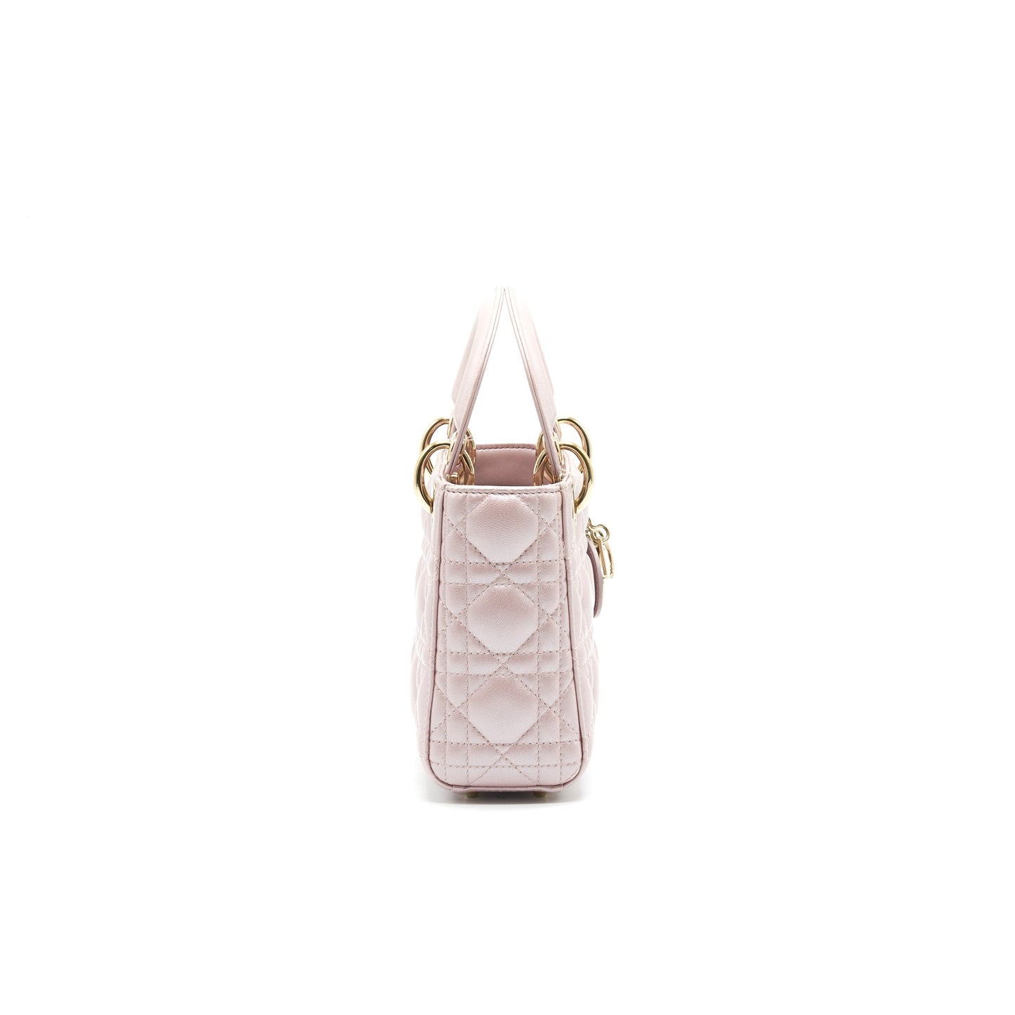 Luxury Dior MINI LADY WITH CHAIN LOTUS PEARL GHW