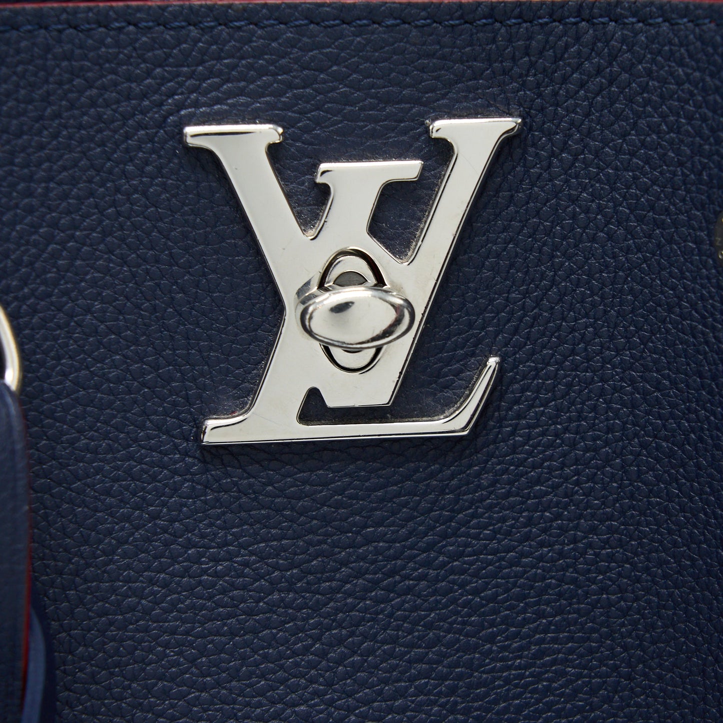 Louis Vuitton Lockme Bucket Bag Calfskin Dark Blue SHW