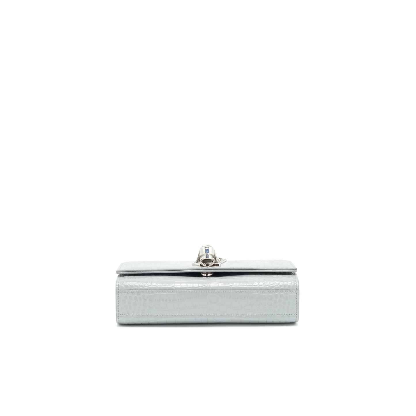 Saint Laurent/YSL Small Kate Bag Croc-Embossed with Tassel
