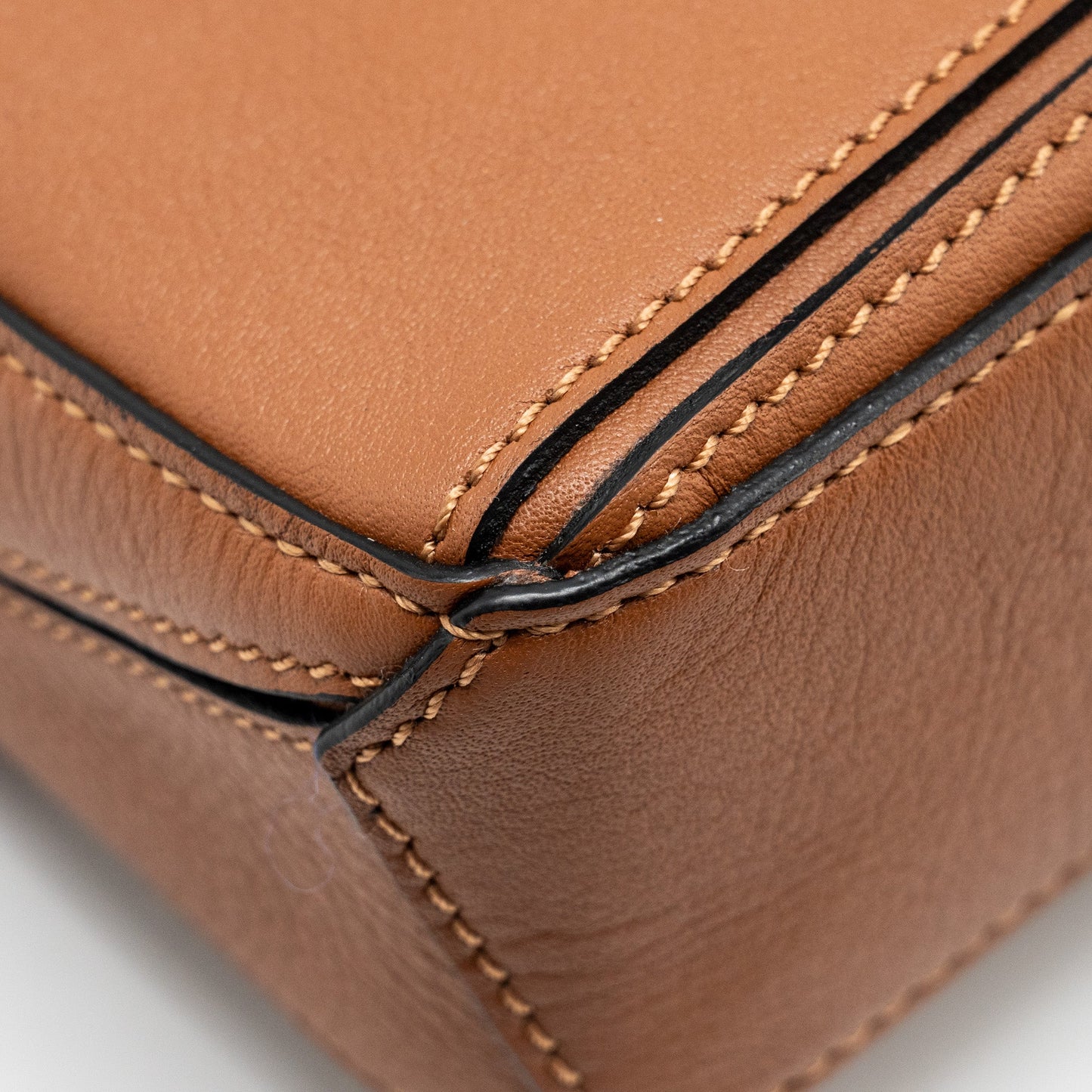 Loewe Nano Puzzle Bag Calfskin Brown SHW