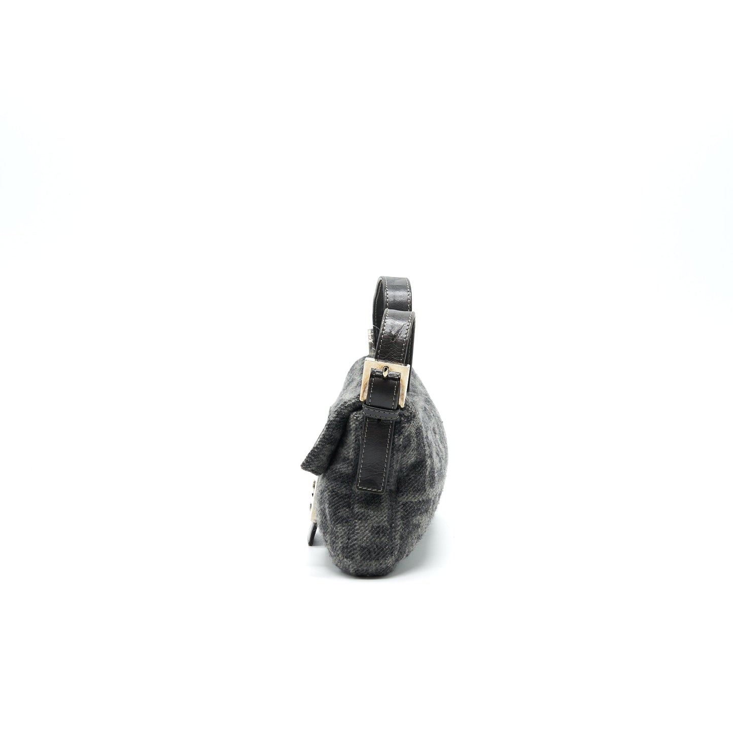 FENDI BAGUETTE IN SOFT TWEED GREY