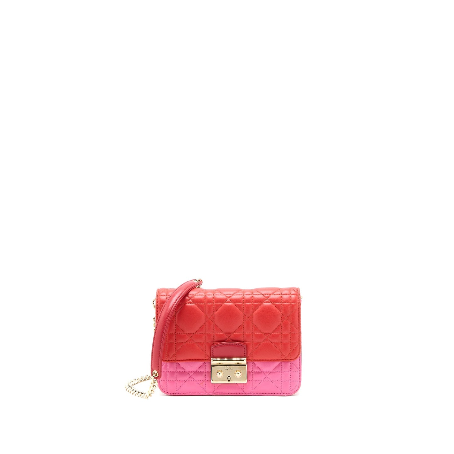 Luxury Dior Miss Luxury Dior Wallet on Chain Lambskin Red/Pink LGHW