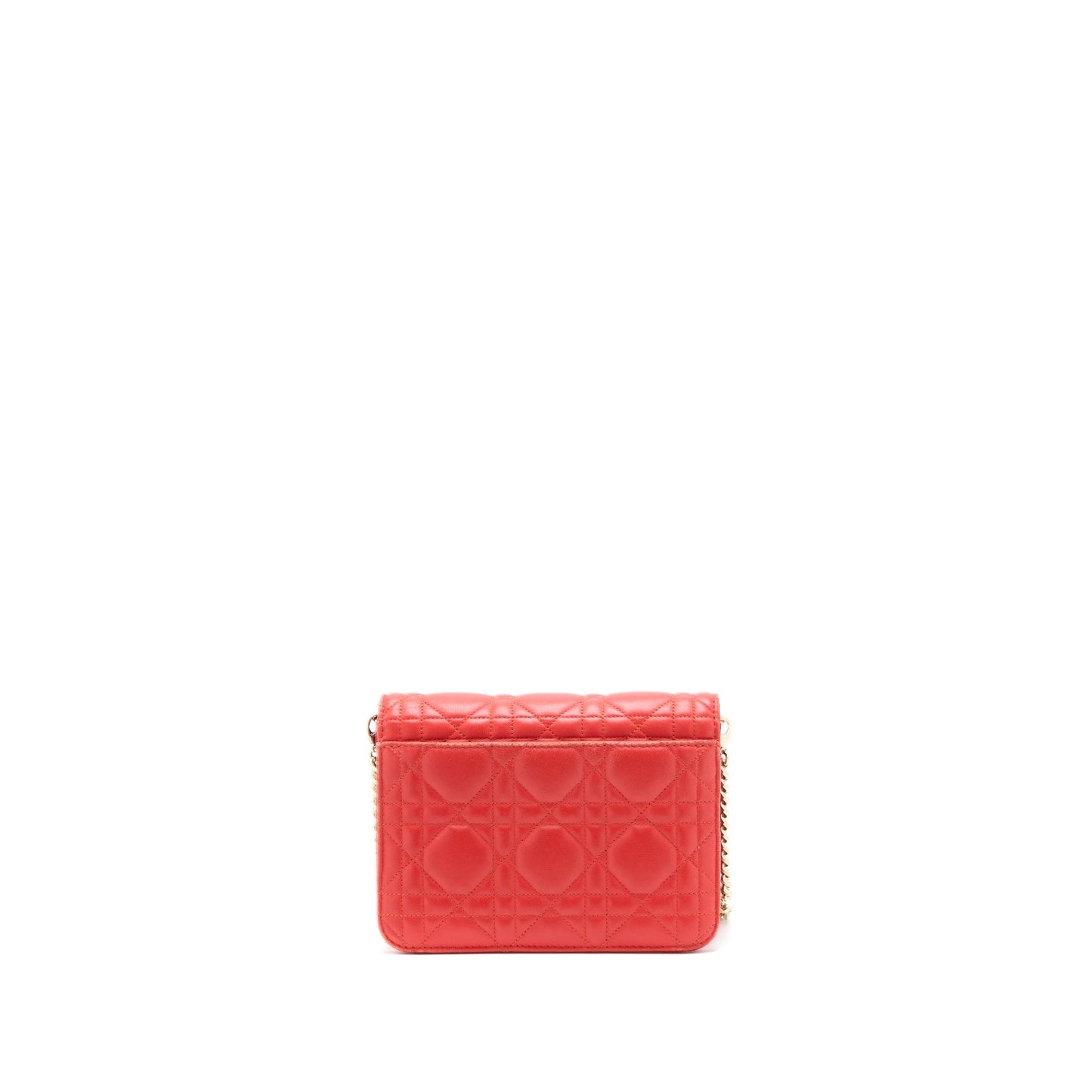 Luxury Dior Miss Luxury Dior Wallet on Chain Lambskin Red/Pink LGHW