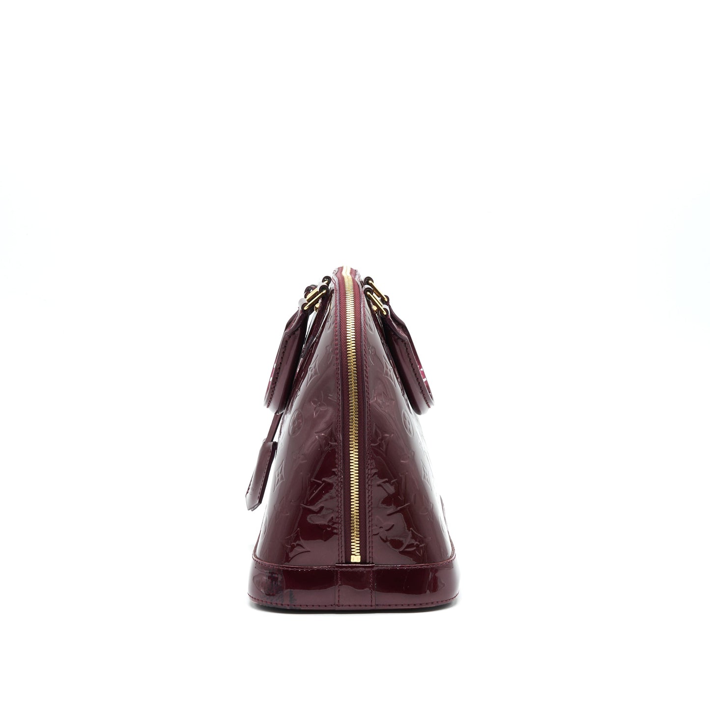 LOUIS VUITTON ALMA PM PATENT LEATHER AMARANTE GHW