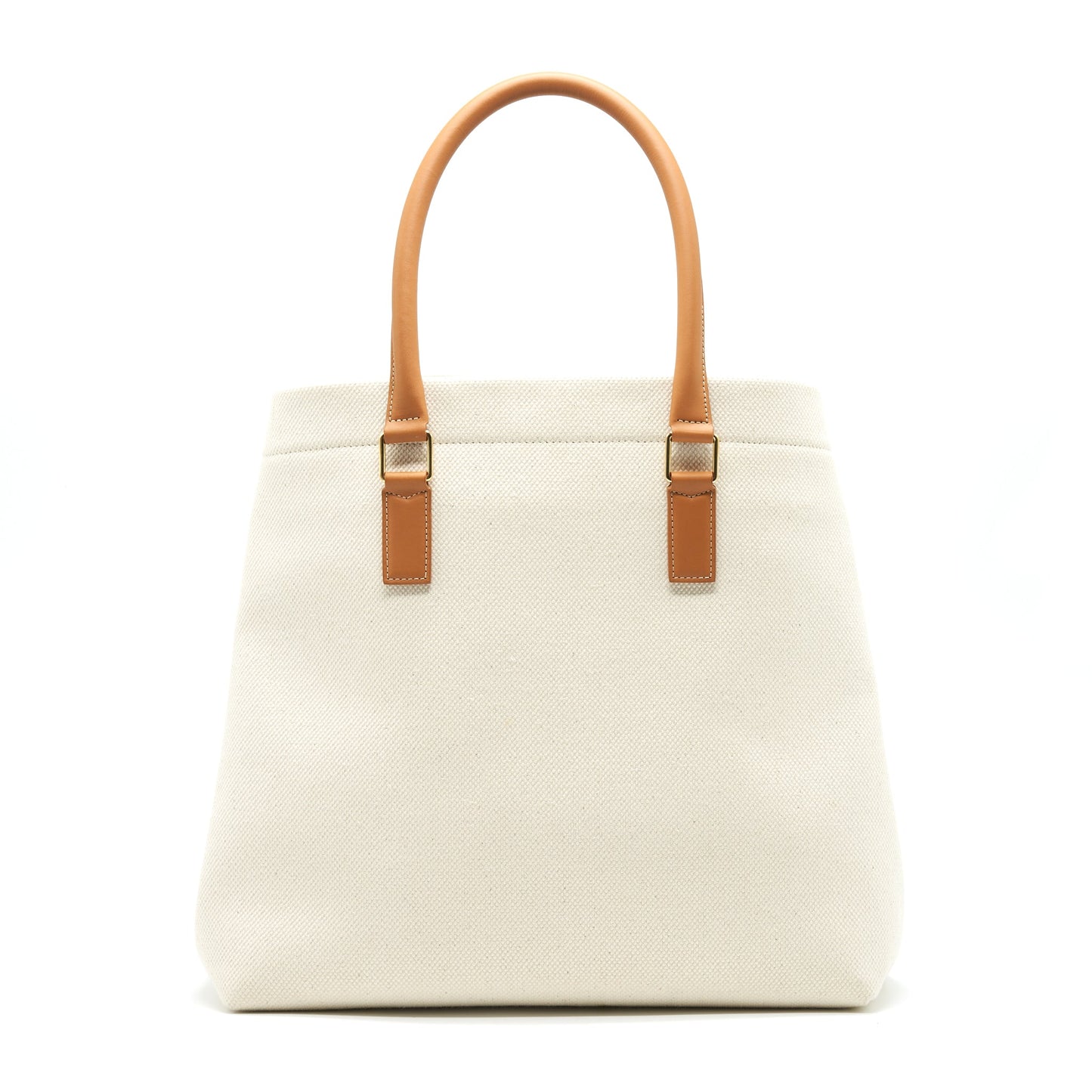CELINE HORIZONTAL CABAS CELINE IN CANVAS WITH CELINE PRINT AND CALFSKIN NATURAL / TAN