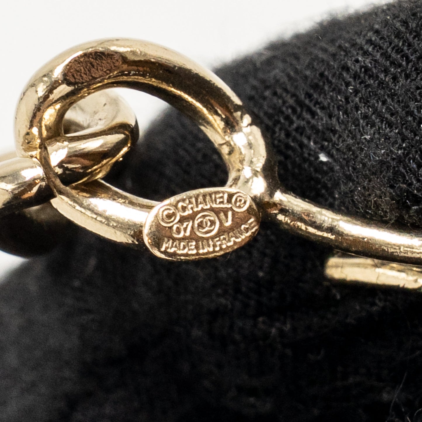 Chanel Letter Chain Belt Light Gold Tone