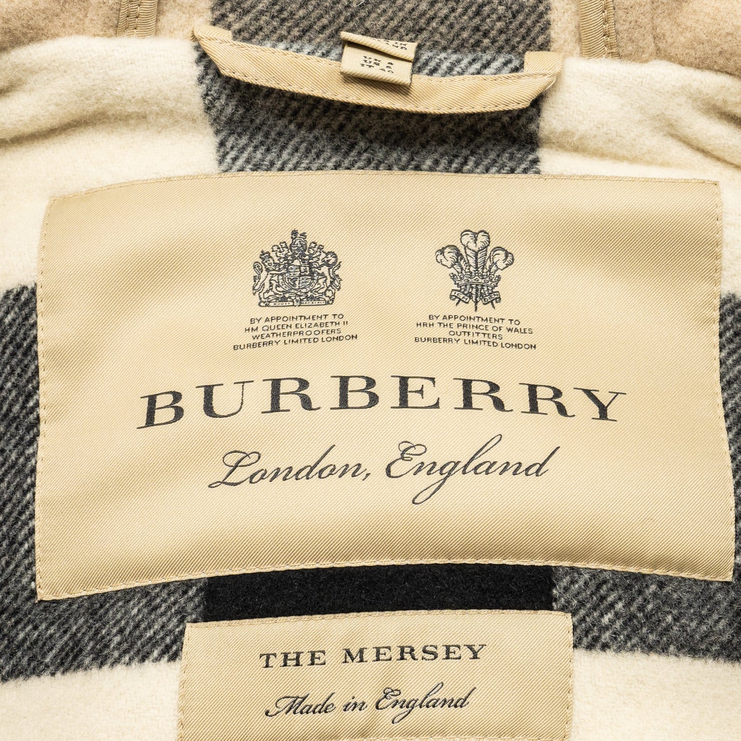 Burberry Size IT40 Mersey Duffle Coat Wool/Polyamide Brown