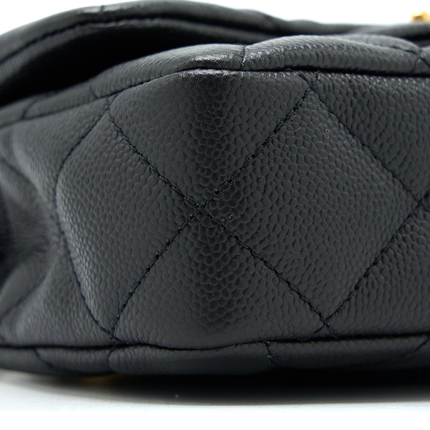 Chanel 23P Mini Coco Love Flap Bag Caviar Black GHW (Microchip)