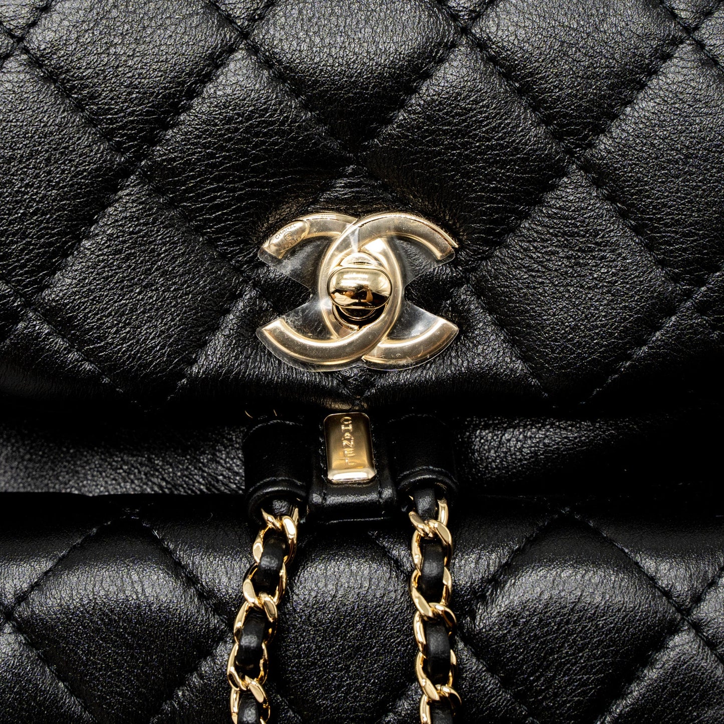 Chanel 23C Duma Mini Backpack Calfskin Black LGHW (Microchip)