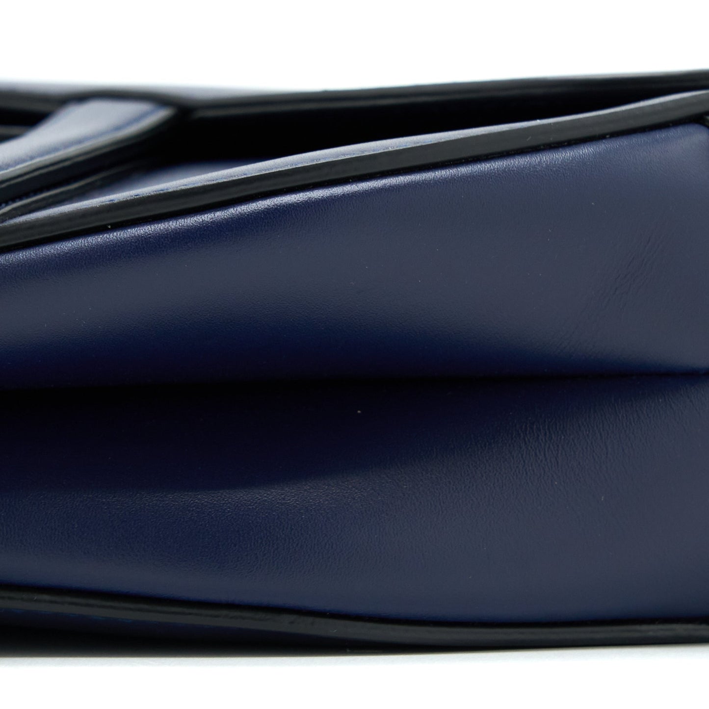 Luxury Dior Medium Saddle Bag Smooth Calfskin Navy GHW