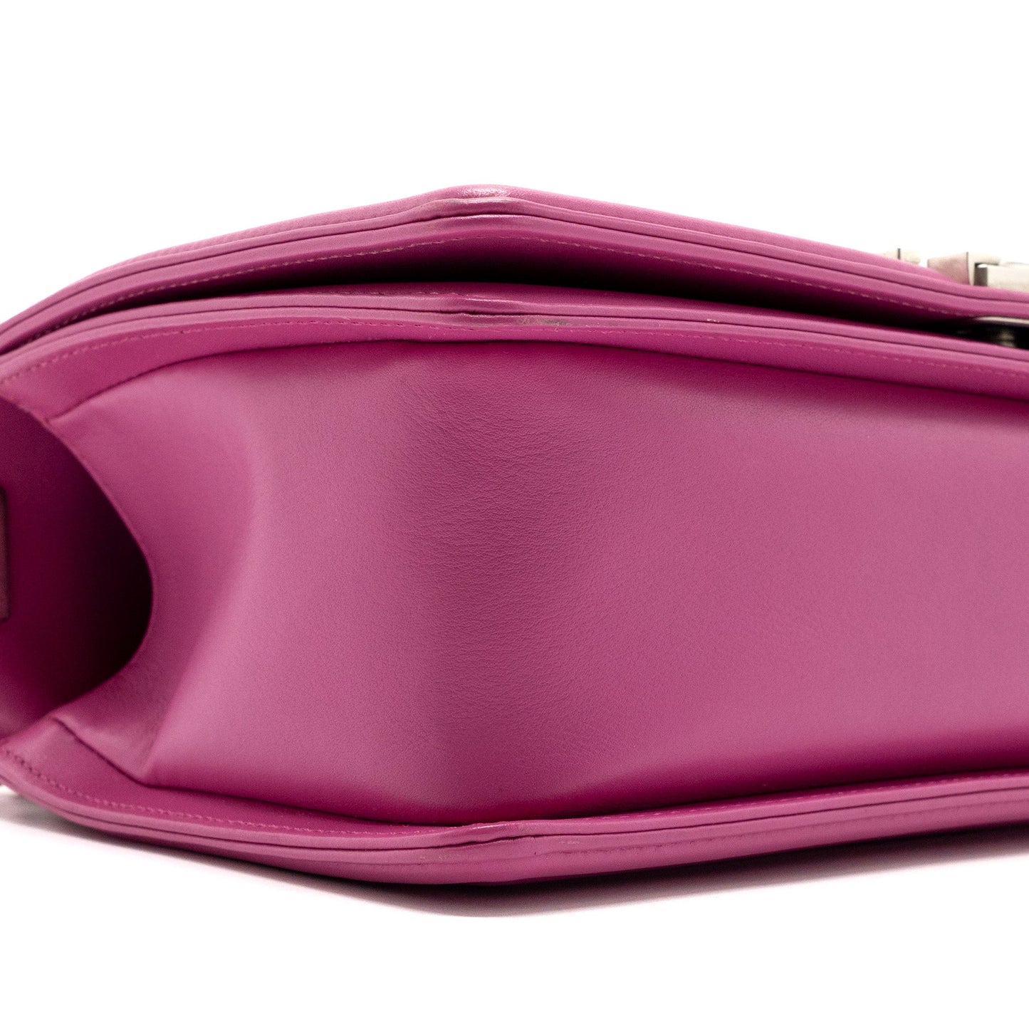 Chanel Medium Boy Bag Python Pink Brushed SHW
