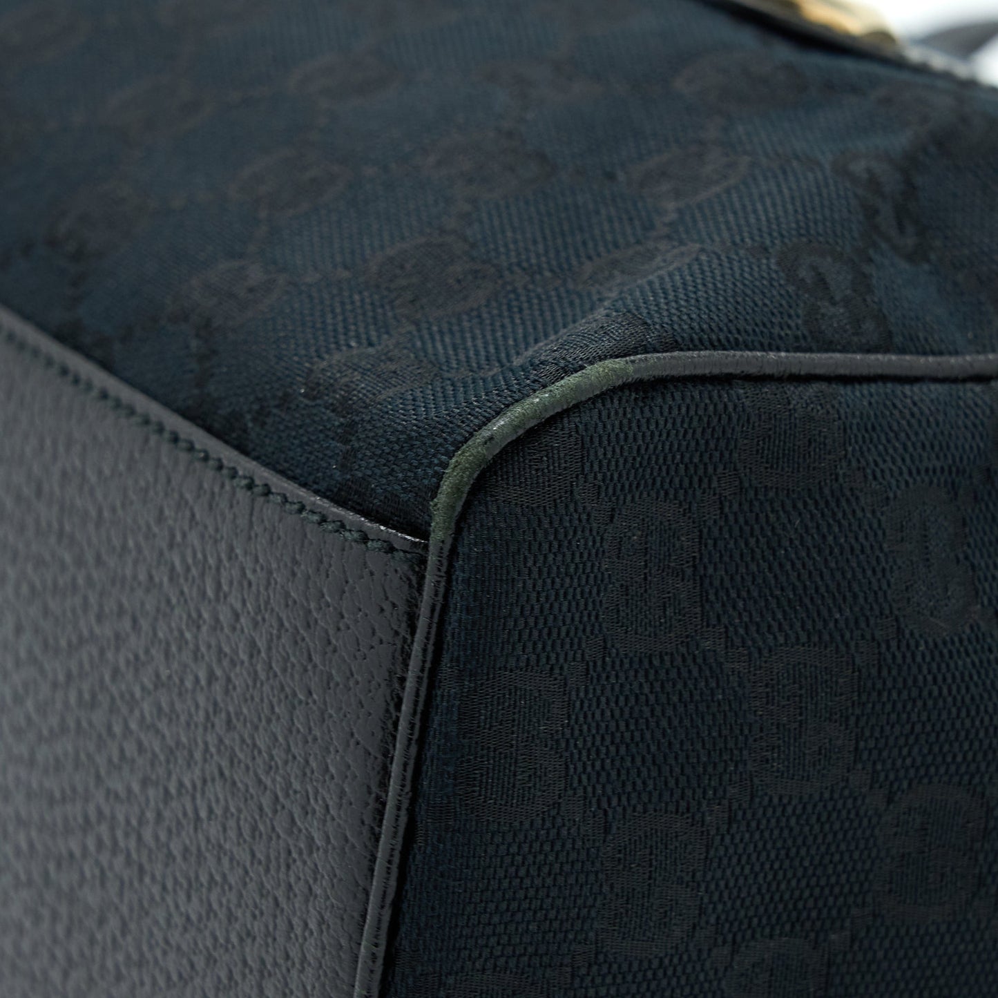 Gucci Boston Bag GG Supreme Fabric Black SHW
