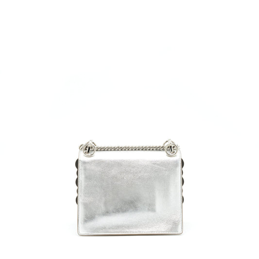 Fendi Kan I Bag Metallic Sliver/Multicolor With Gold And Silver Hardware