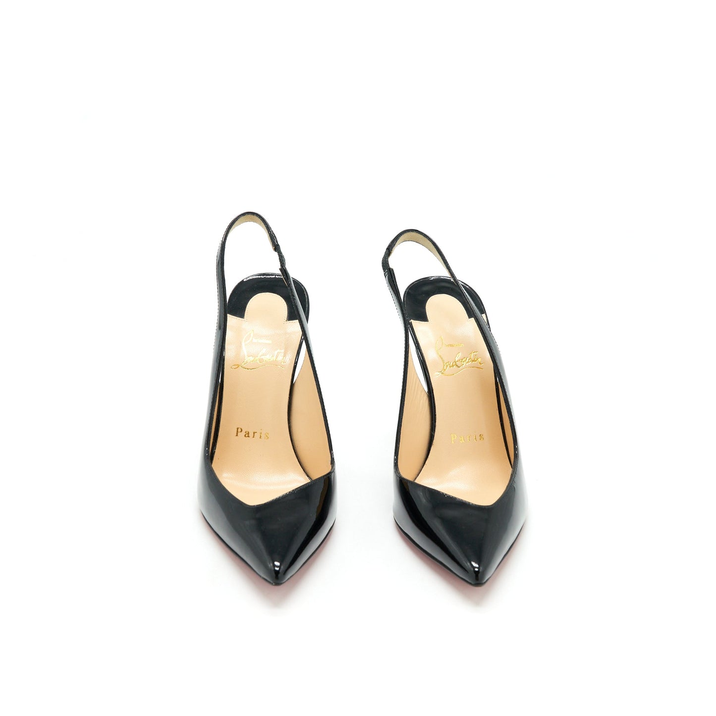 Christian Louboutin Size 36.5 Fleuve 100 Patent Black
