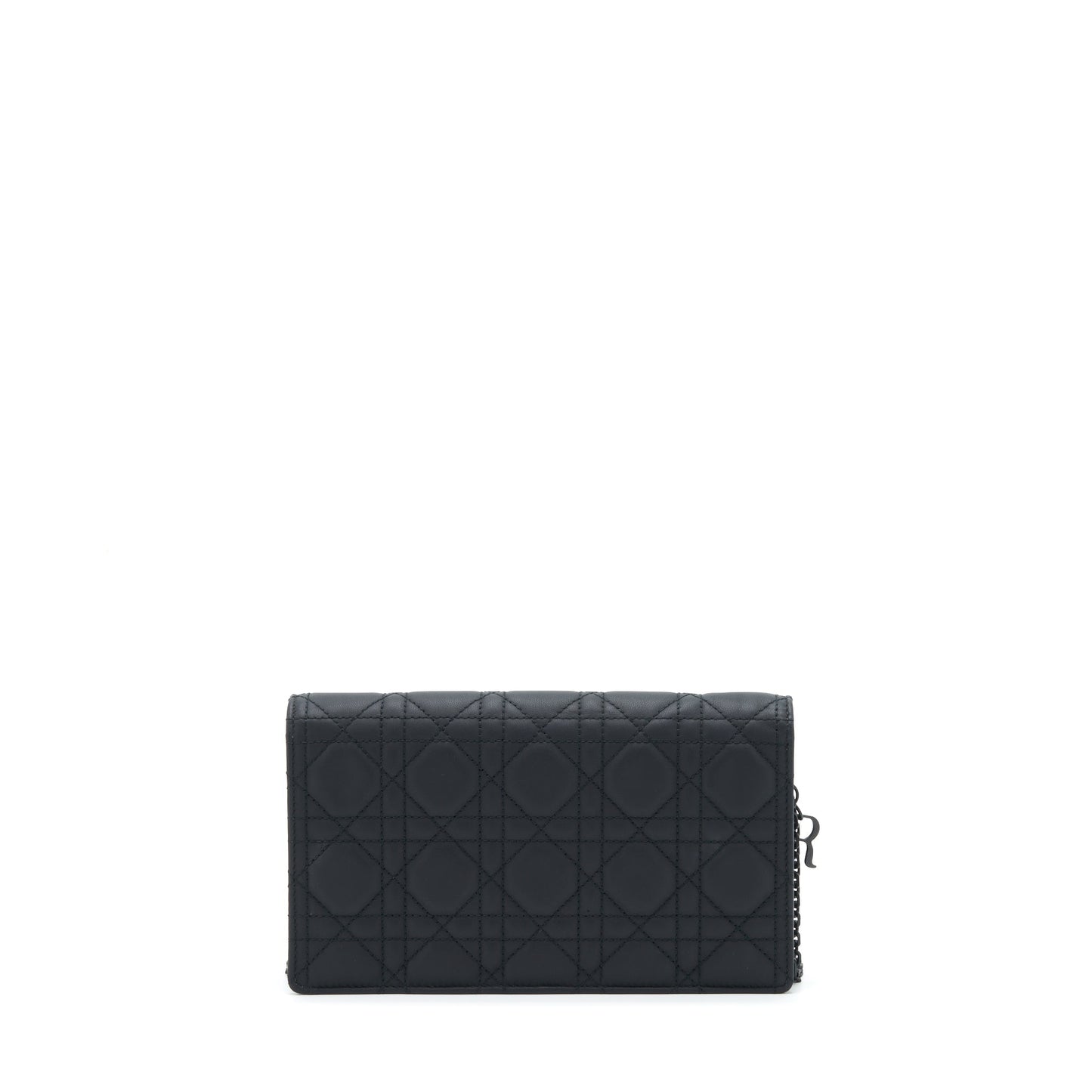 Luxury Dior Lady Luxury Dior Pouch Ultramatte Cannage Calfskin Black Hardware