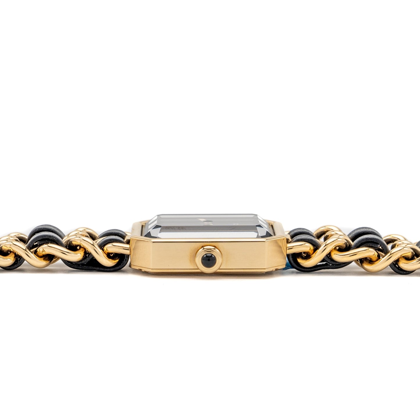 Chanel Size M Premiere Edition Originale watch Black Leather chain with black dial