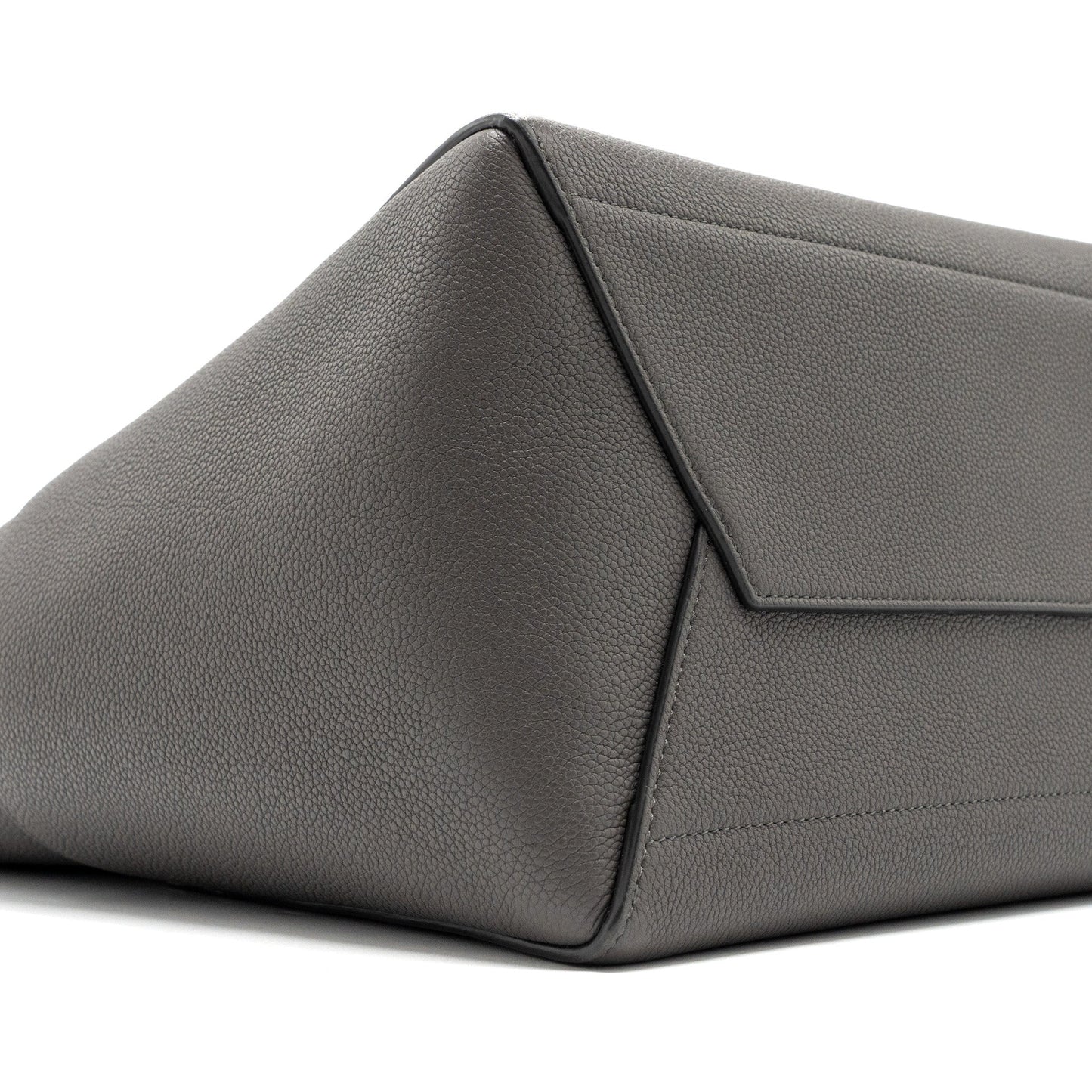 Celine Sangle Bucket Grained Calfskin Grey GHW