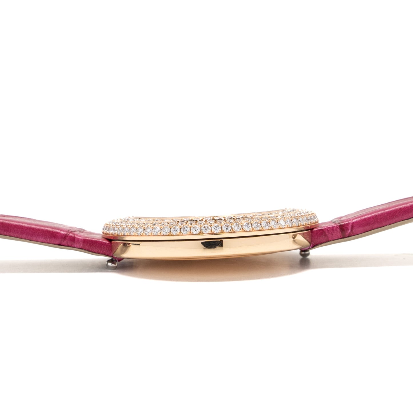 Piaget 34mm Possession Watch White Mother of Pearl Rose Gold, Diamonds Alligator Strap Model:G0A45092