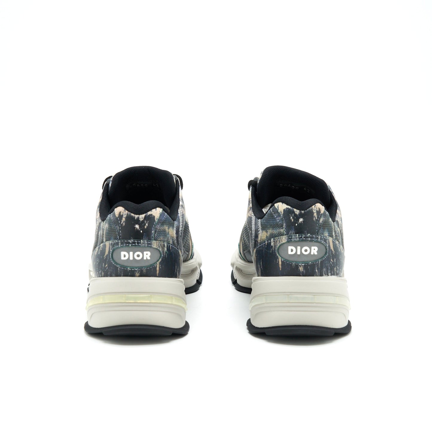 Luxury Dior Size 42 Men's Sneakers Grey Multicolour Limited