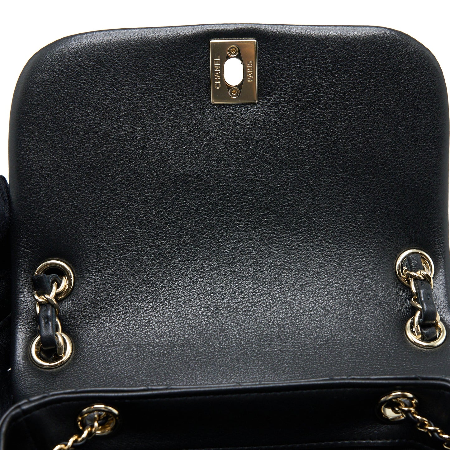 Chanel 23C Large Duma Backpack Calfskin Black LGHW (Microchip)