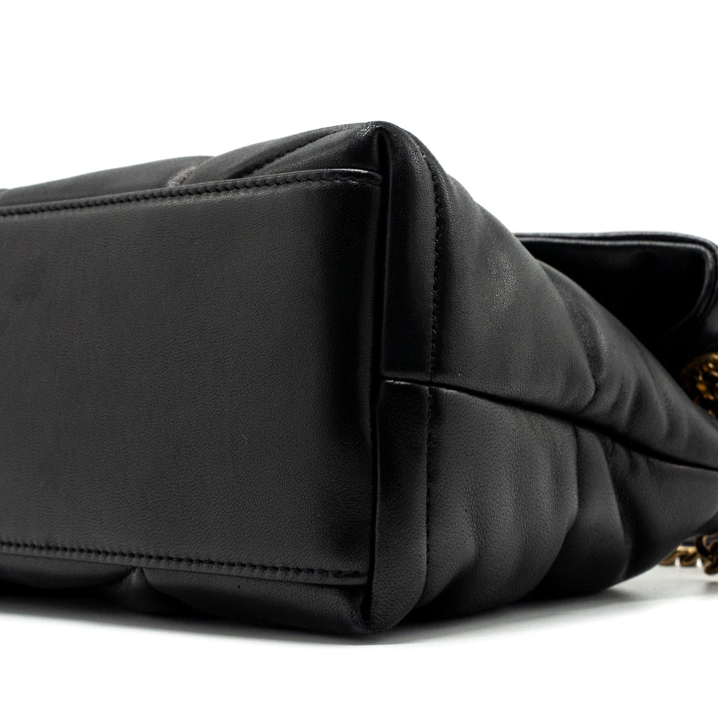Saint Laurent Small Puffer Quilted Nappa Leather Black GHW