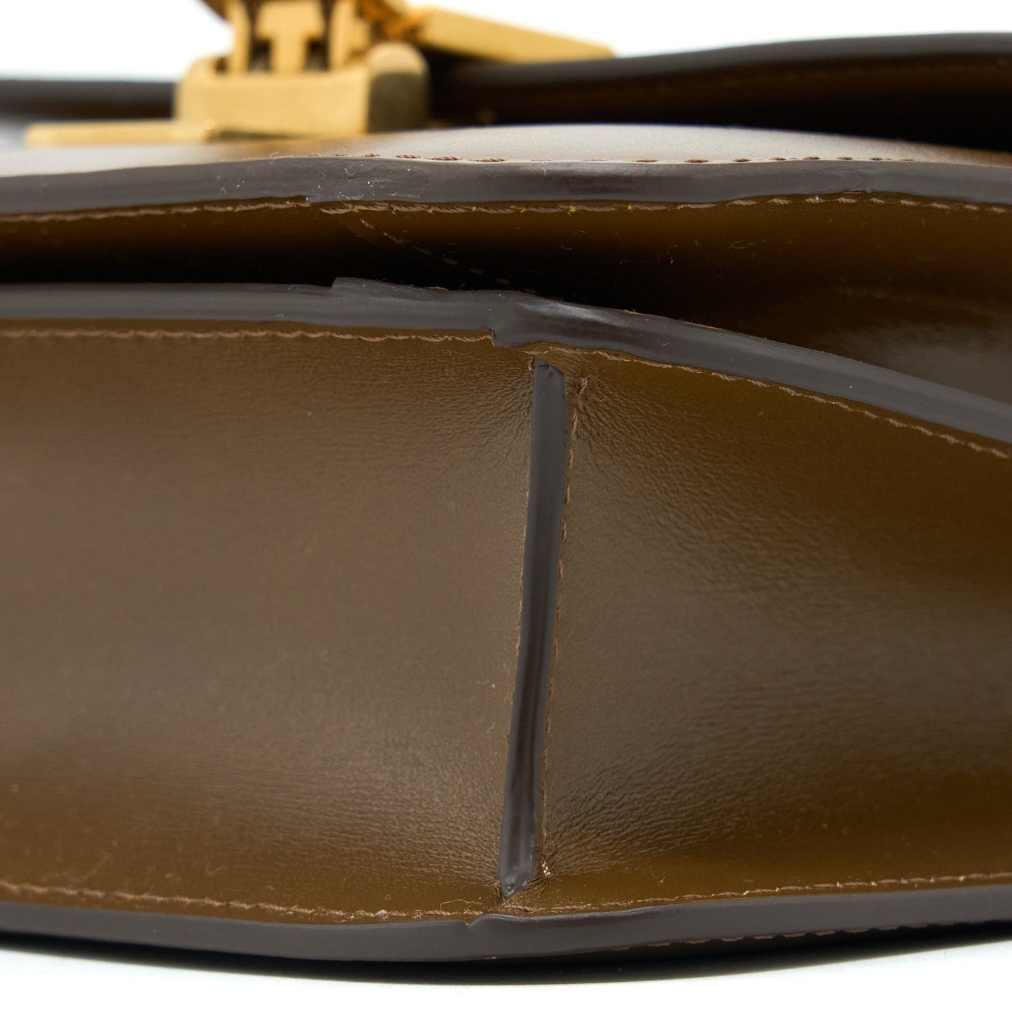 Celine Teen Classic Bag in Box Calfskin Camel Brushed GHW