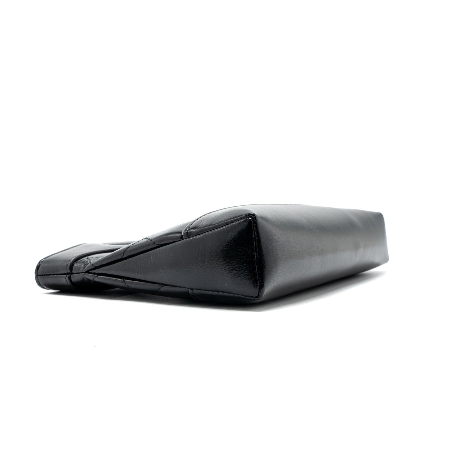 Chanel 24c Mini 31 Clutch With Chain Shiny Calfskin  Black LGHW(Microchip)