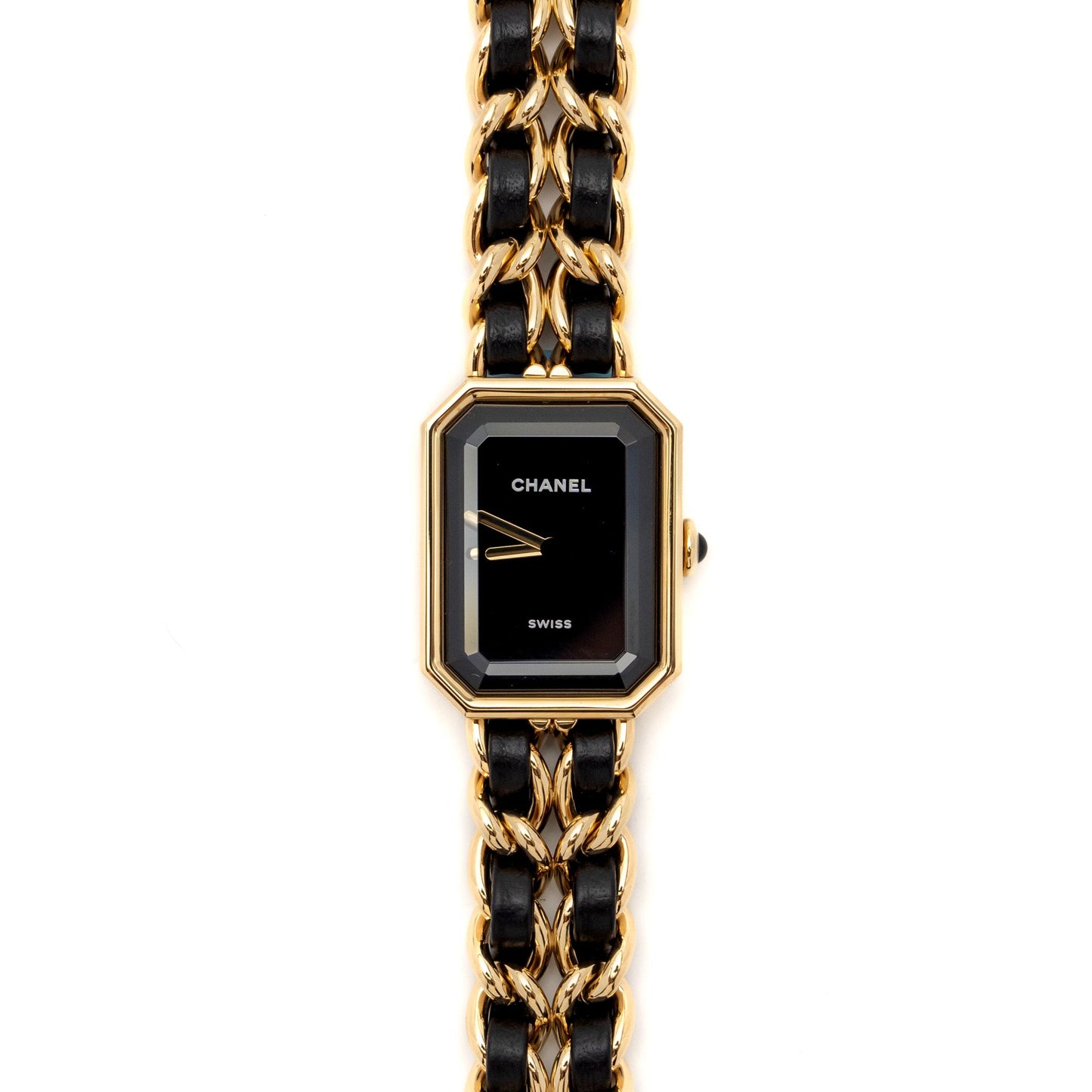 Chanel Size M Premiere Edition Originale watch Black Leather chain with black dial