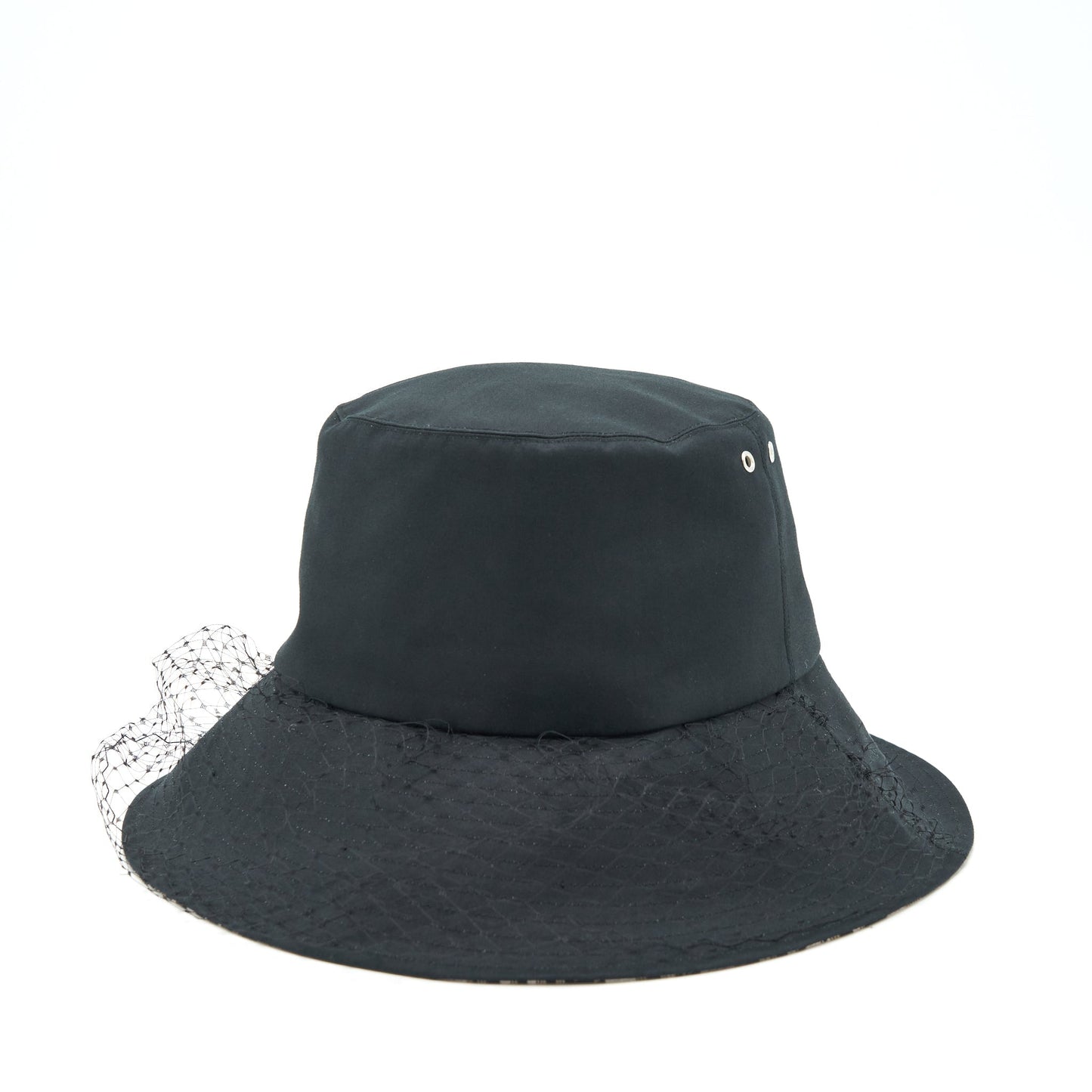 Luxury Dior Size 57 Teddy-D Brim Bucket Hat With Veil