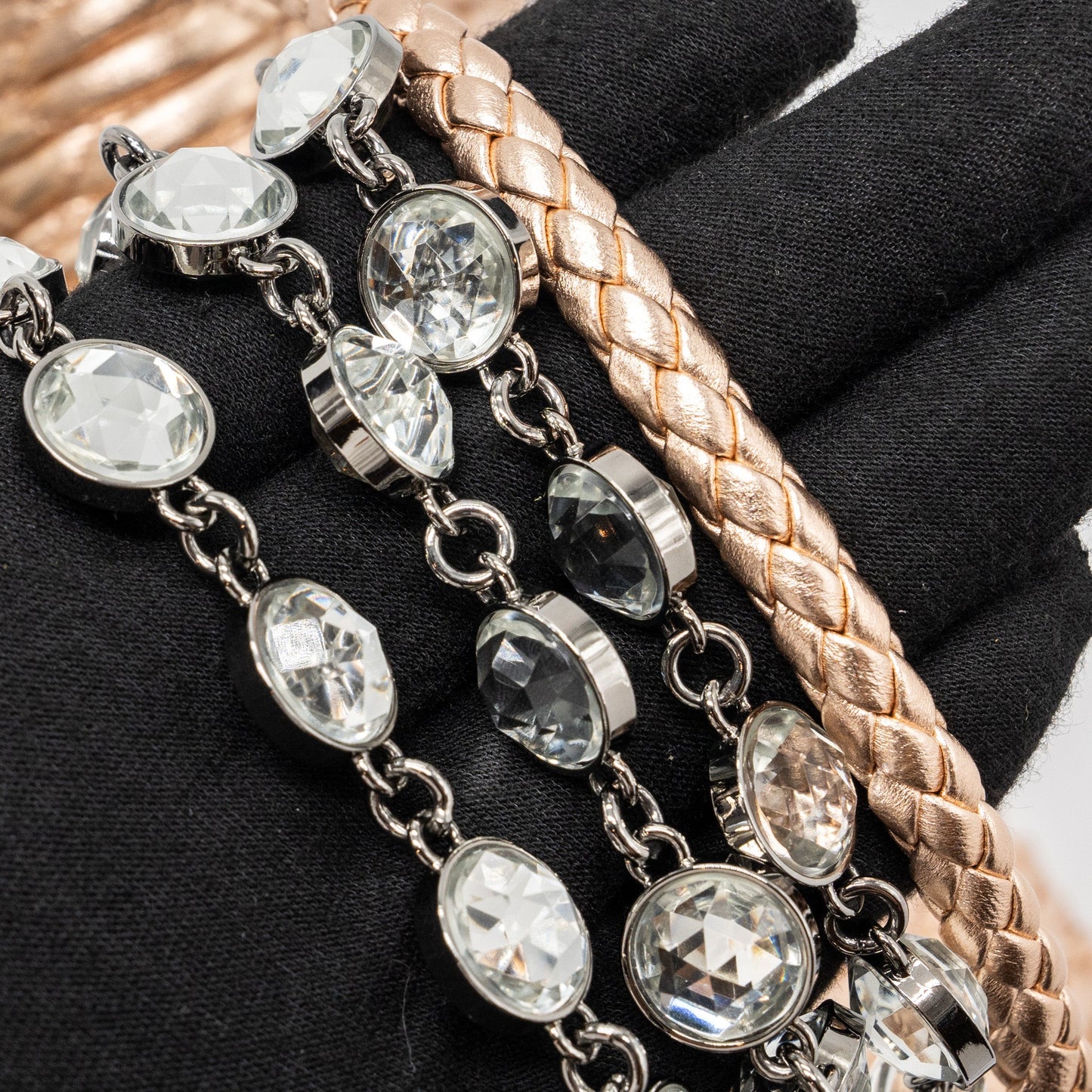 Miu Miu Crystal Shoulder Bag Nappa Cipria Lame SHW