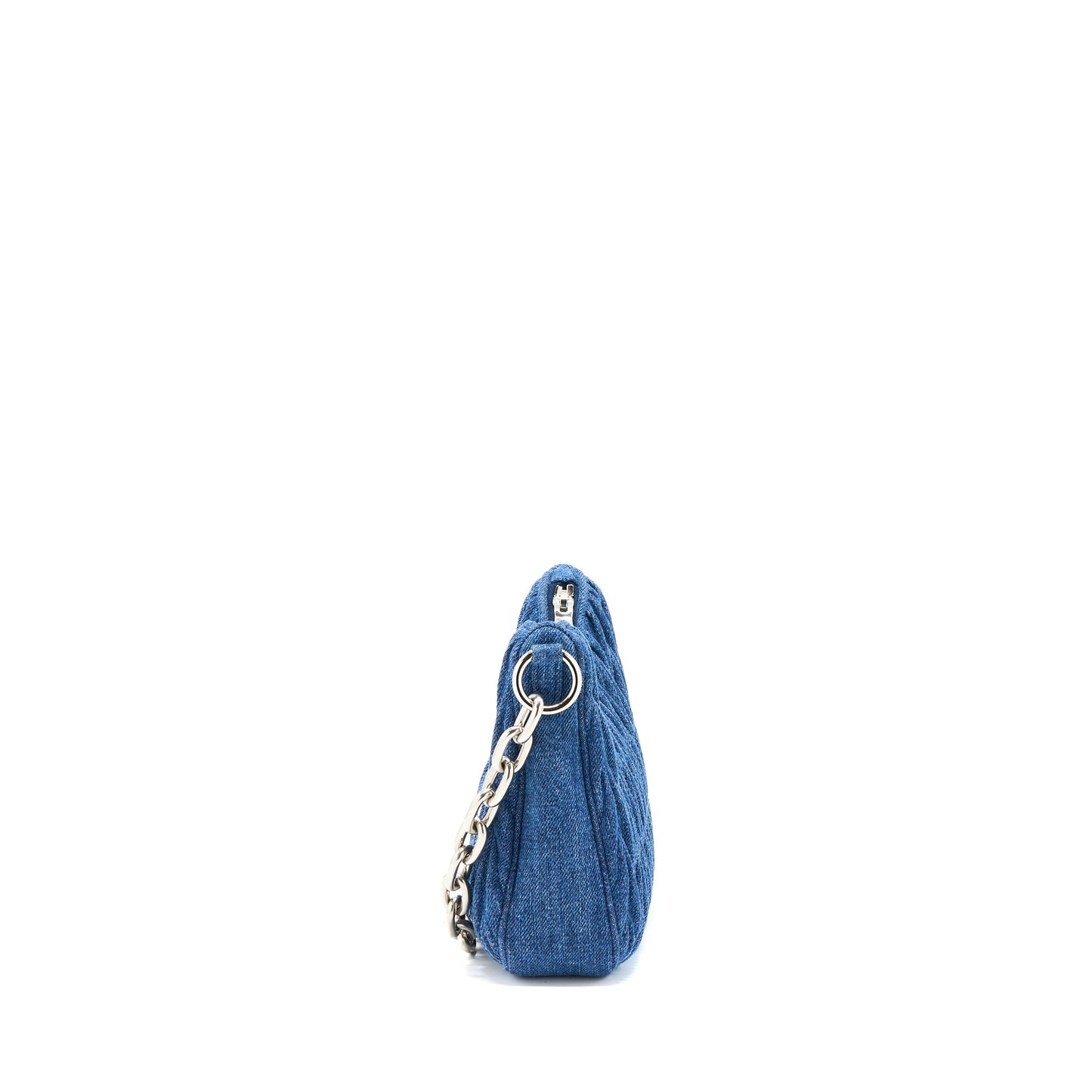 Miumiu Matelasse Denim Shoulder Bag SHW