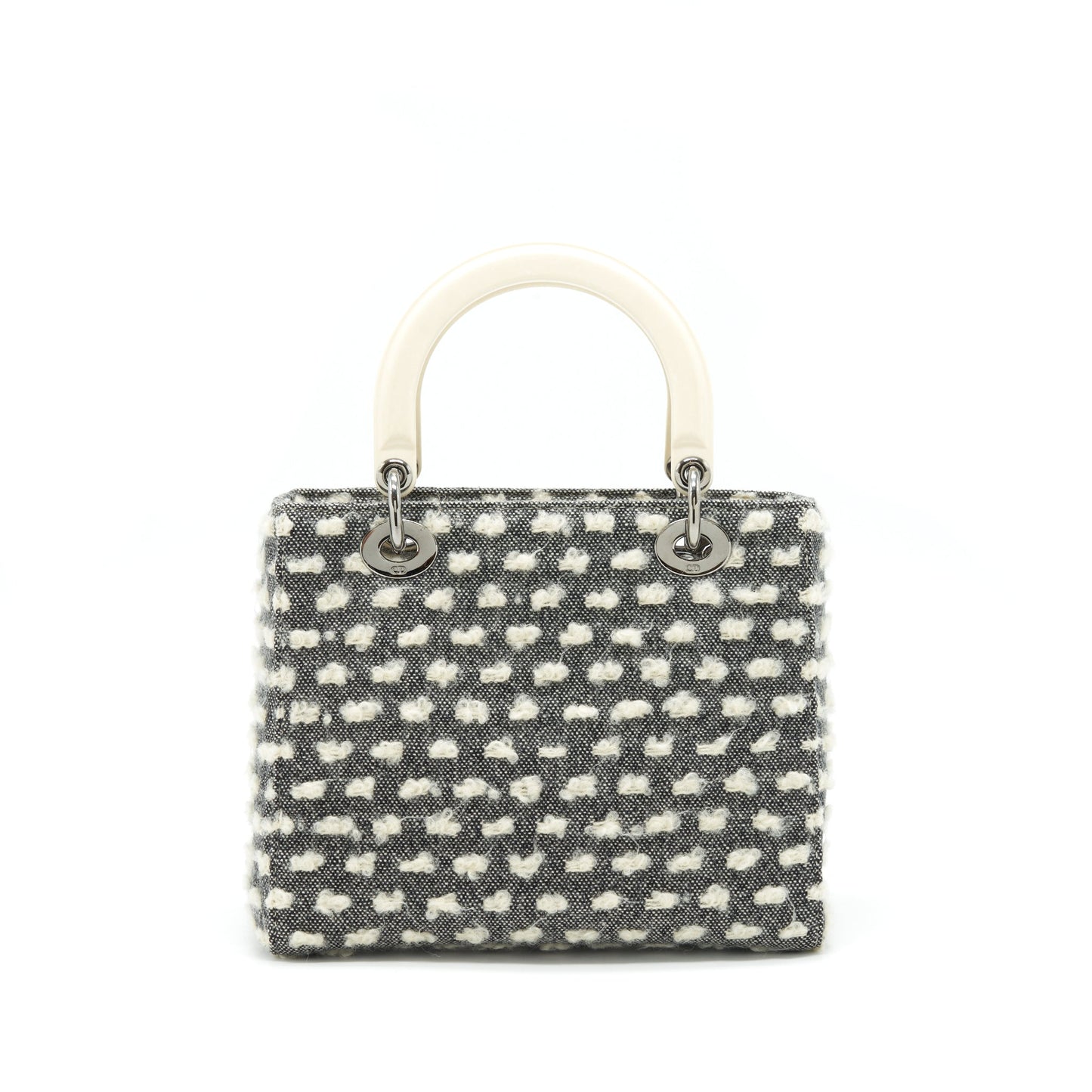 Luxury Dior Vintage Medium Lady Luxury Dior Cotton Design Grey/ White SHW