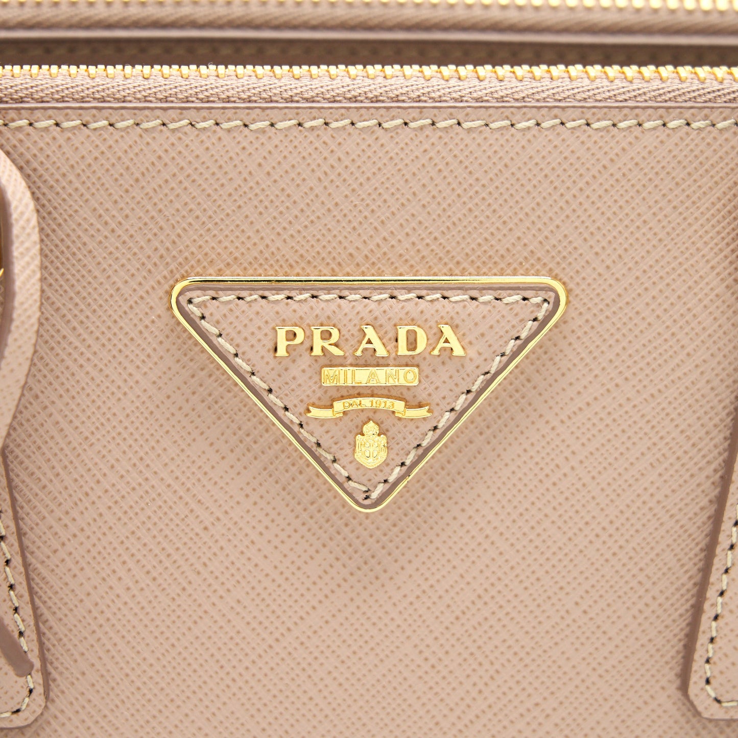 PRADA SAFFIANO LEATHER MINI BEIGE WITH STRAP