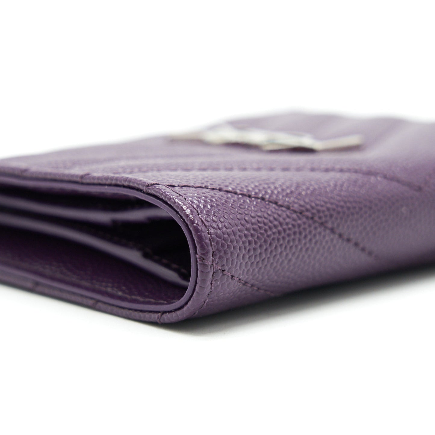 Saint Laurent Quilted Monogram Wallet